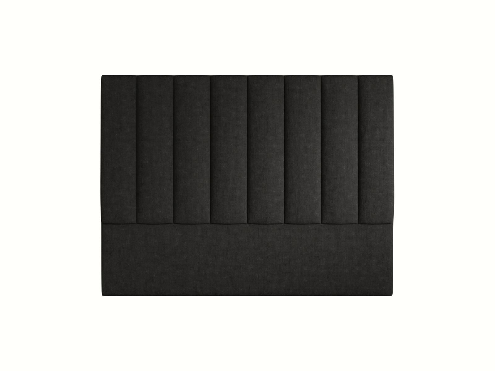 Elegantes Kopfteil Marl mit 160 cm Breite in Black-Liberty, ideal für ein modernes und stilvolles Schlafzimmerambiente.