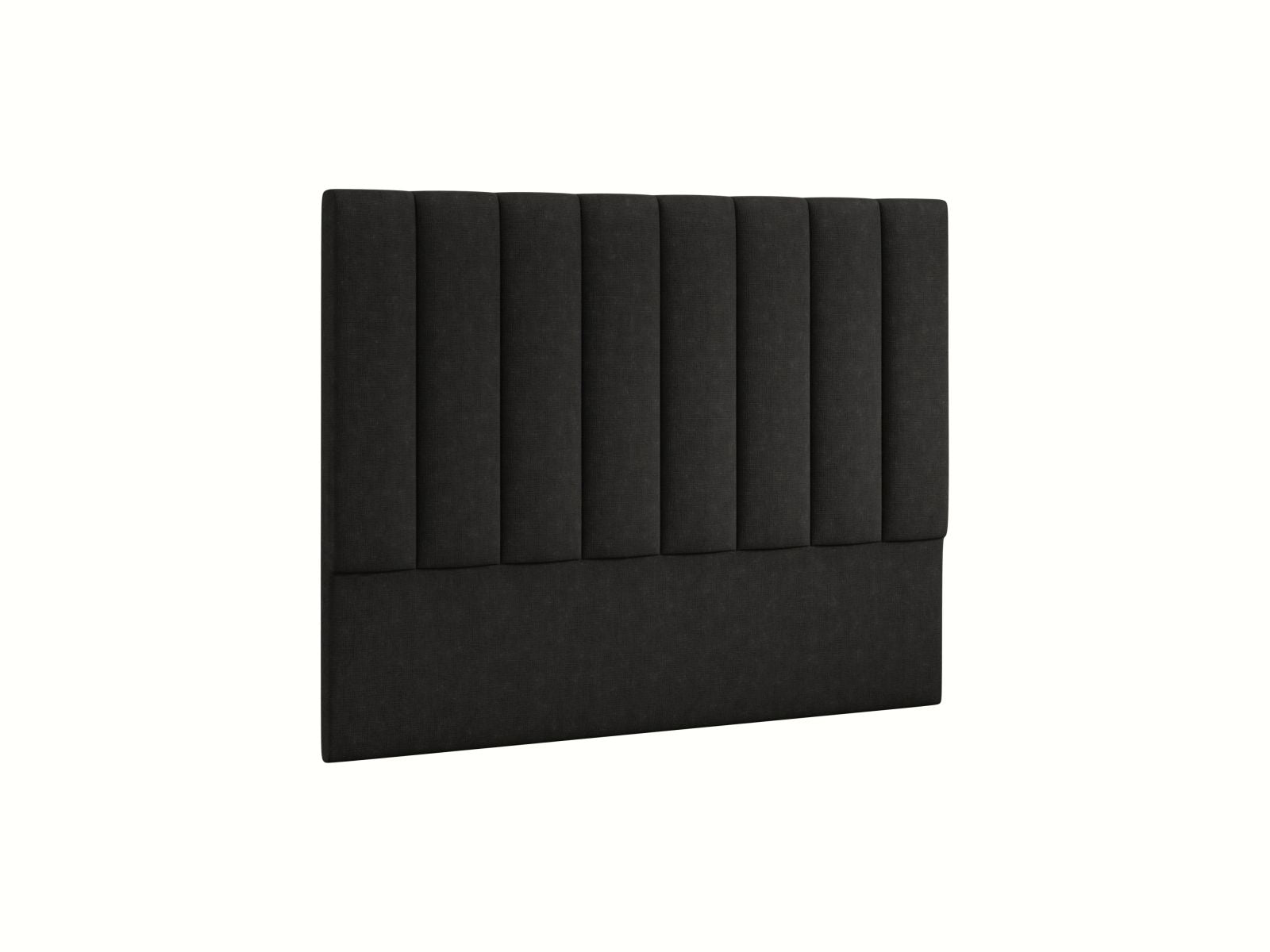 Stilvolles Kopfteil Marl in 160 cm Breite, gefertigt aus hochwertigem Black-Liberty-Stoff, perfekt für ein elegantes Schlafzimmerdesign.