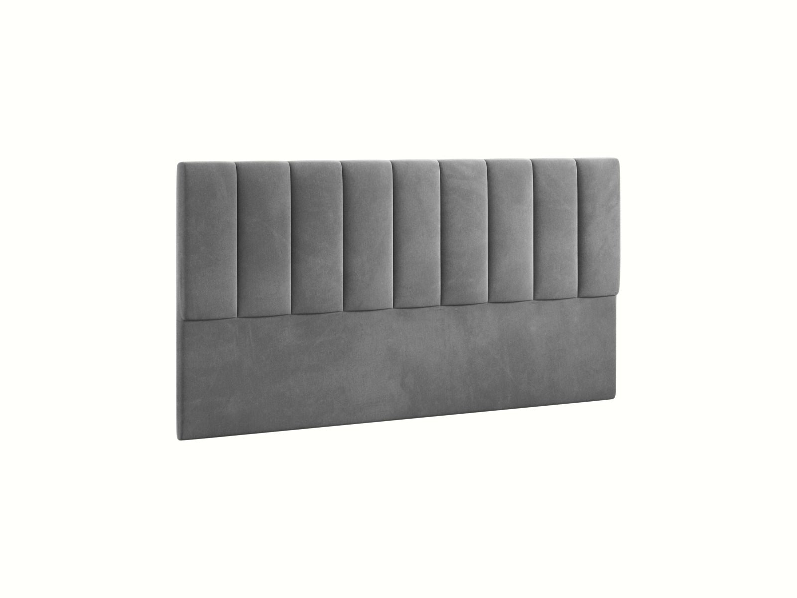 Elegantes Kopfteil Marl in 180 cm Breite, gefertigt aus hochwertigem Dark Grey-Magic Velvet, ideal für stilvolle Schlafzimmergestaltung.