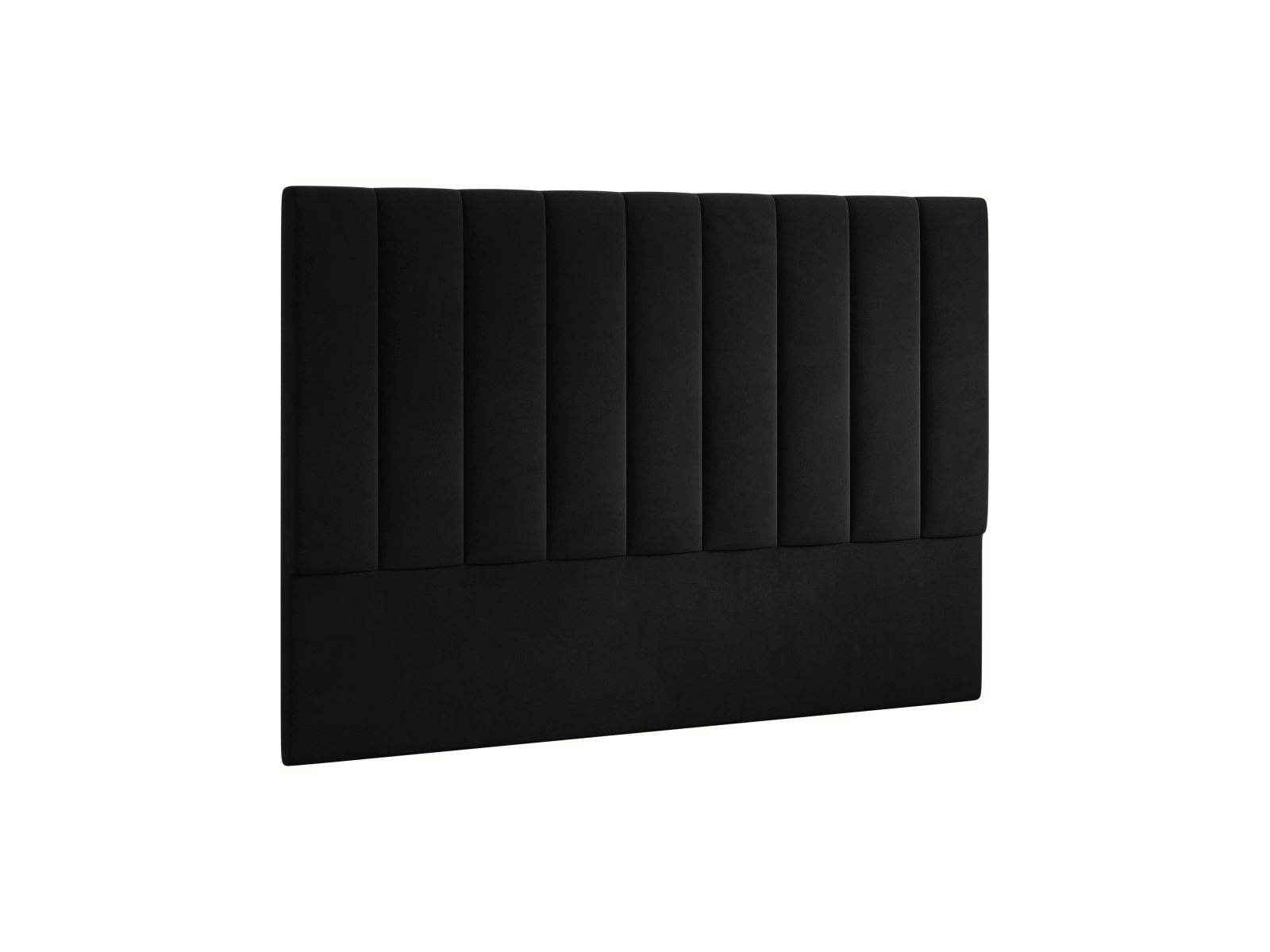 Stilvolles Kopfteil Marl in 180 cm, gefertigt aus hochwertigem Black-Magic Velvet, perfekt für ein zeitgemäßes Schlafzimmerambiente.