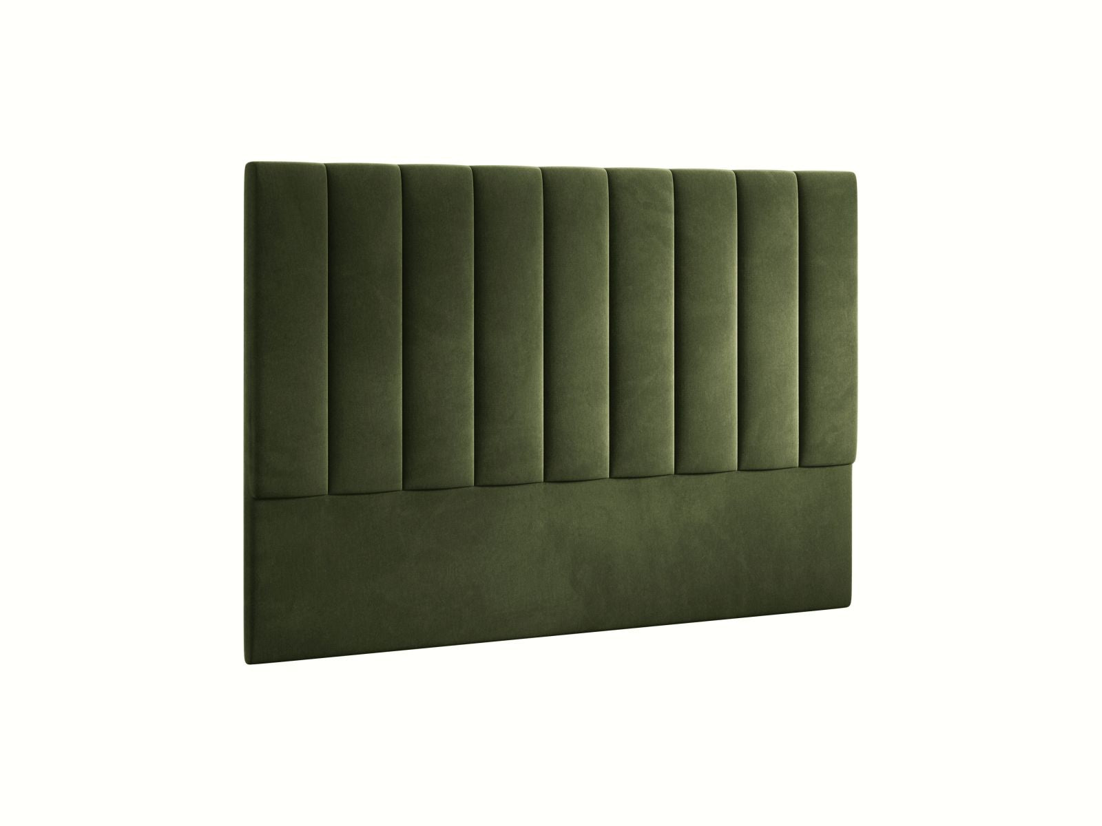 Stilvolles Kopfteil Marl in 180 cm Breite, aus luxuriösem Army Green-Magic Velvet, perfekt für moderne Schlafzimmerakzente.