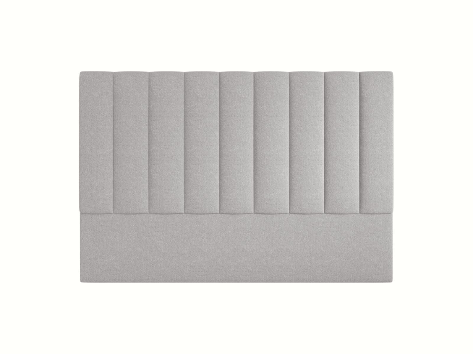 Elegantes Kopfteil Marl in sanftem Hellgrau, 180 cm breit, ideal für ein modernes und stilvolles Schlafzimmer von Micadoni.