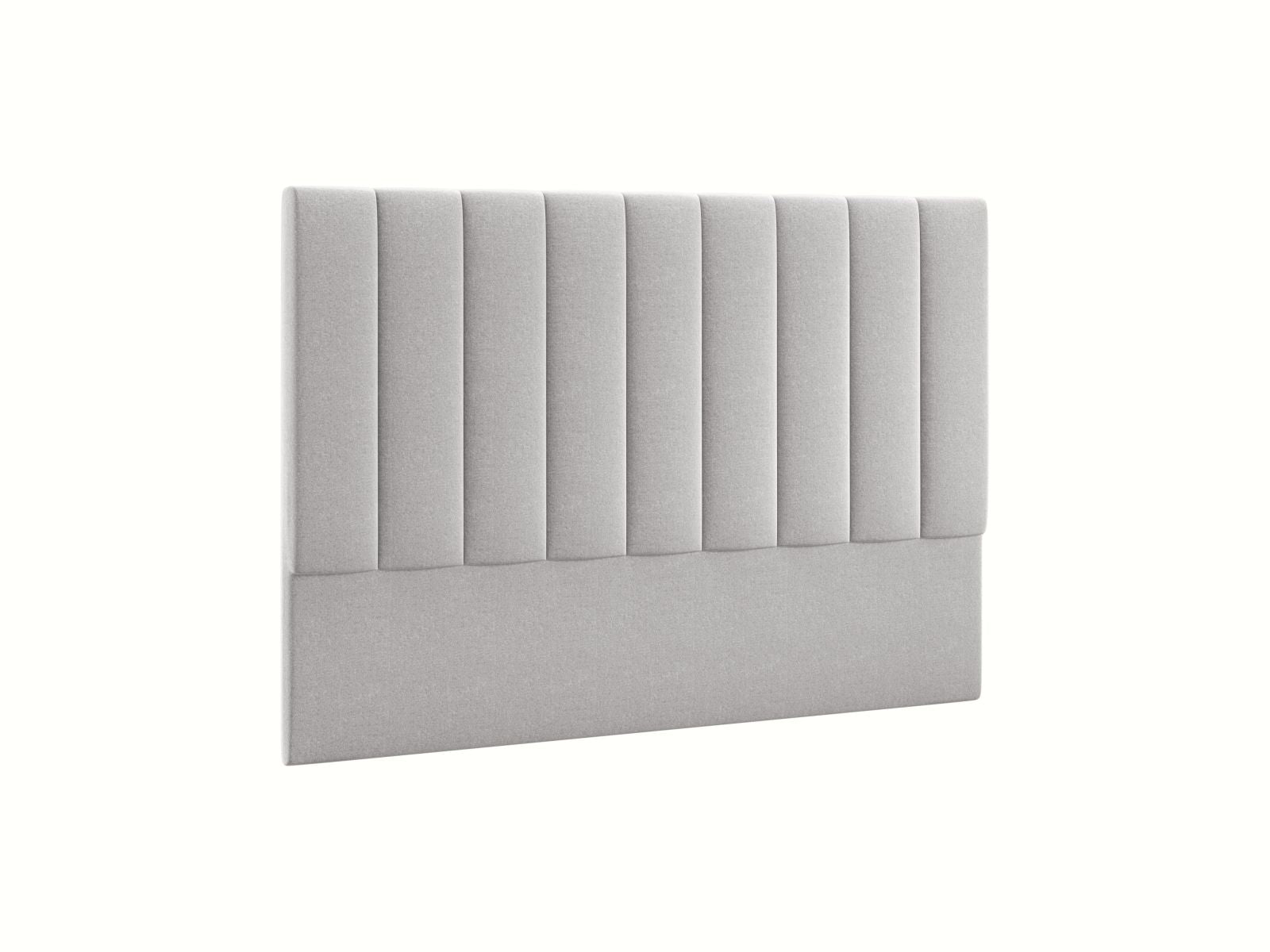 Stilvolles Kopfteil Marl in zartem Hellgrau, 180 cm breit, perfekt für ein elegantes Schlafzimmerambiente von Micadoni.