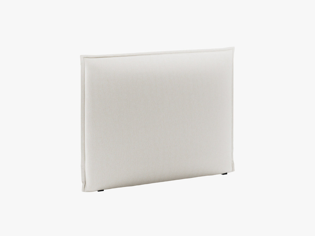 Monica Kopfteil von Micadoni, gepolstert mit Stoffbezug, auf niedrigen Kunststoffbeinen