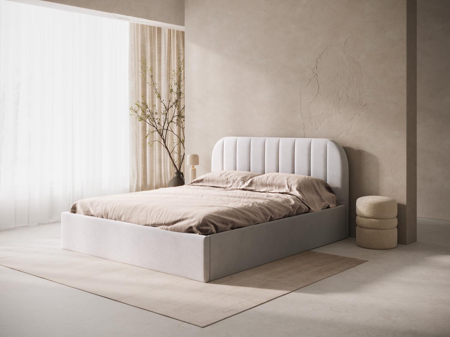 Billy Headboard  in Light Beige präsentiert im Onlineshop von KAQTU Design AG. Zubehör Bett ist von Micadoni
