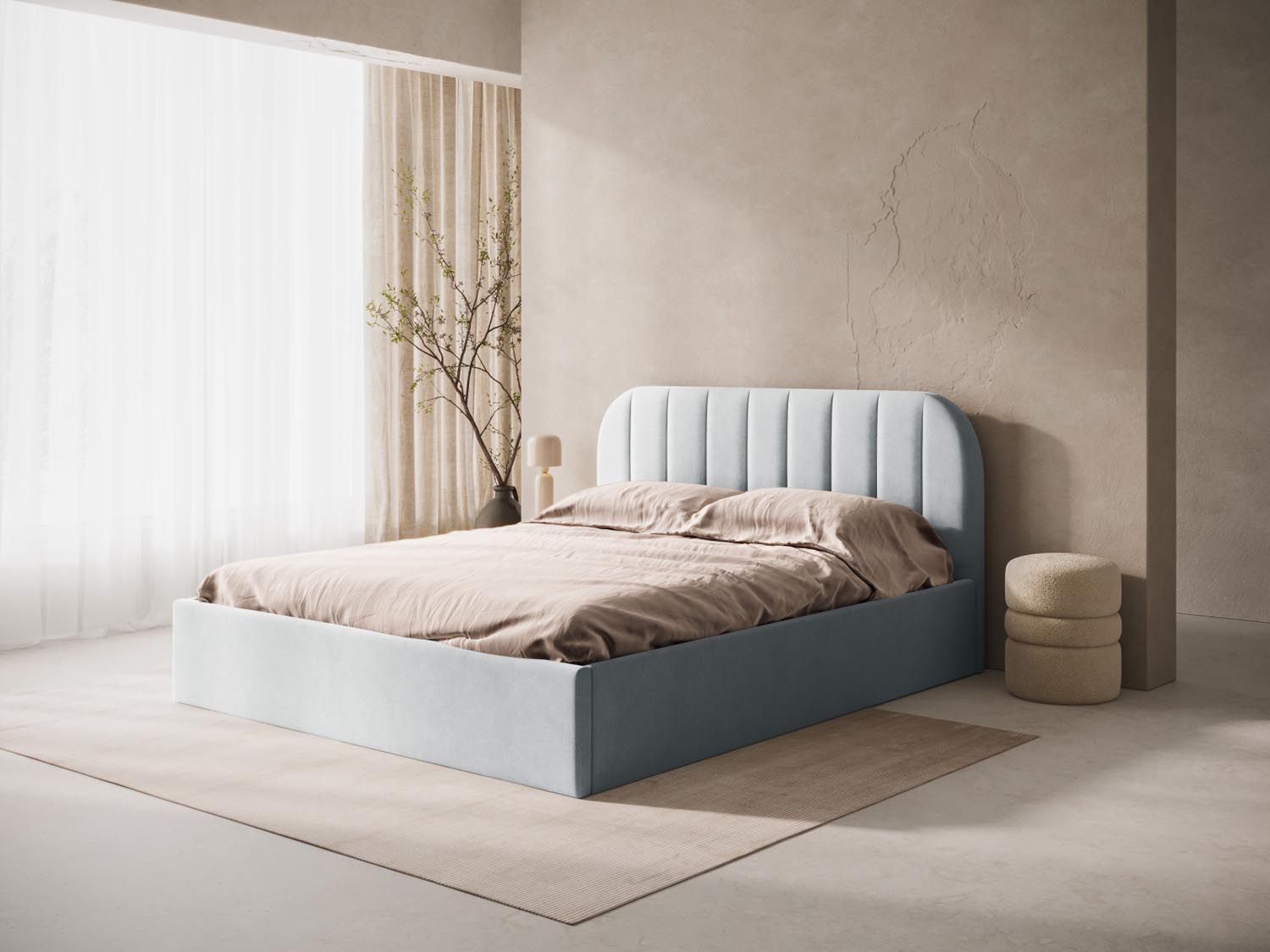 Billy Headboard  in Light Grey präsentiert im Onlineshop von KAQTU Design AG. Zubehör Bett ist von Micadoni