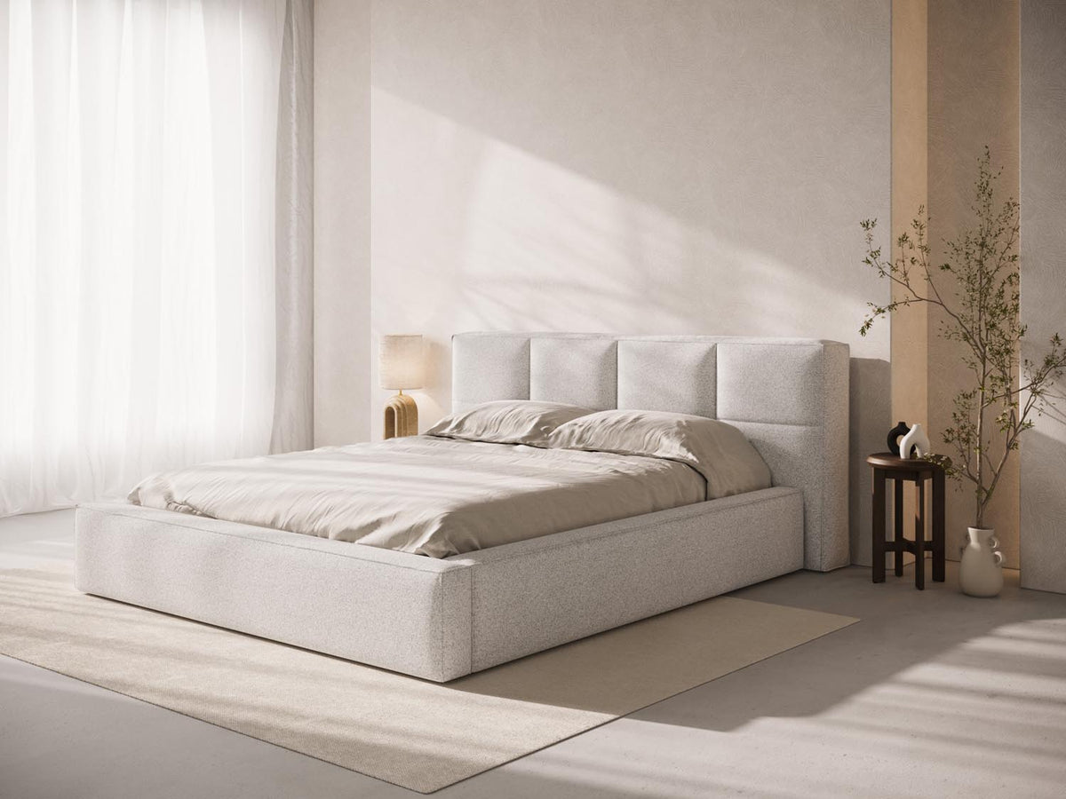 Darren Headboard in Light Grey Melange-Puente präsentiert im Onlineshop von KAQTU Design AG. Kopfteile ist von Micadoni