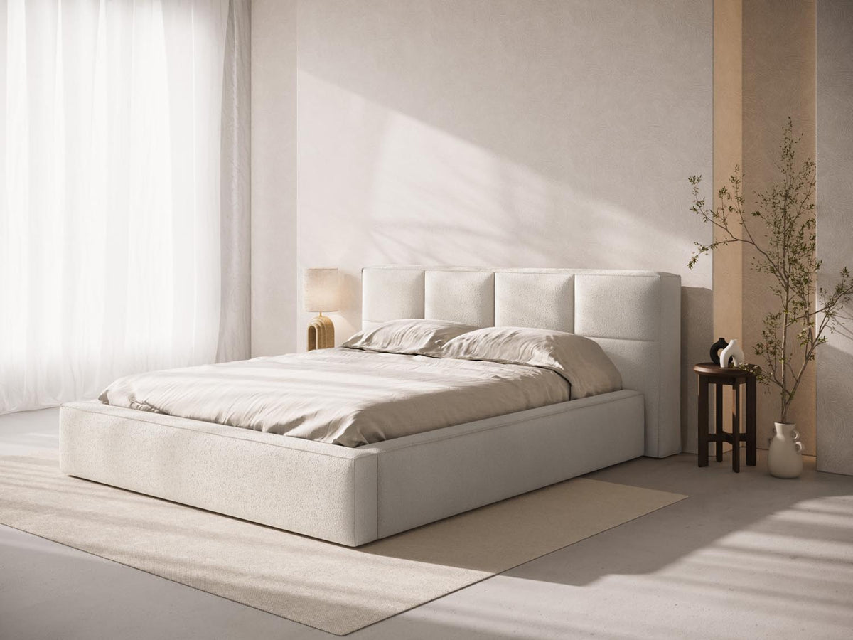 Darren Boucle Headboard in Light Beige-LEGEND präsentiert im Onlineshop von KAQTU Design AG. Kopfteile ist von Micadoni