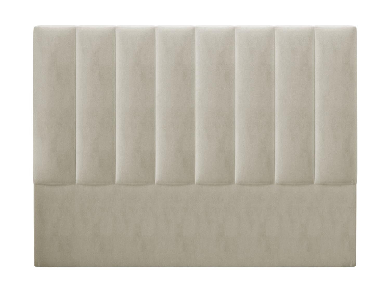 Marl Velour Headboard  in Light Beige präsentiert im Onlineshop von KAQTU Design AG. Zubehör Bett ist von Micadoni