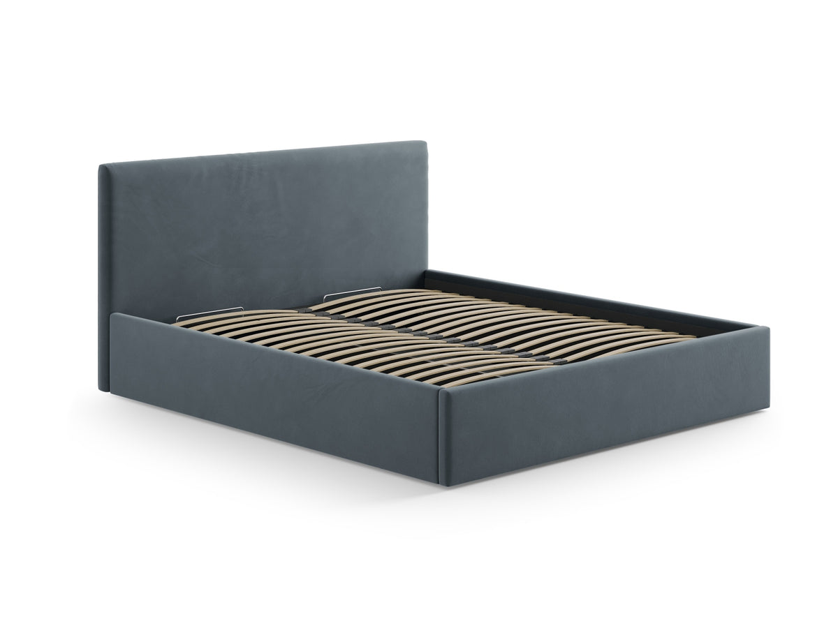 Remo Velour Headboard in Light Blue-Bluvel präsentiert im Onlineshop von KAQTU Design AG. Kopfteile ist von Micadoni