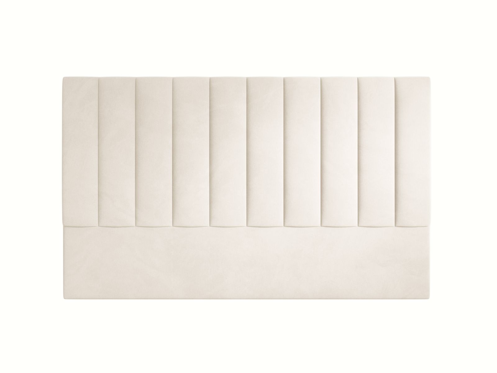 Elegantes Kopfteil Marl in luxuriösem Ivory-Magic Velvet, 200 cm, ideal für ein modernes und stilvolles Schlafzimmer von Micadoni.