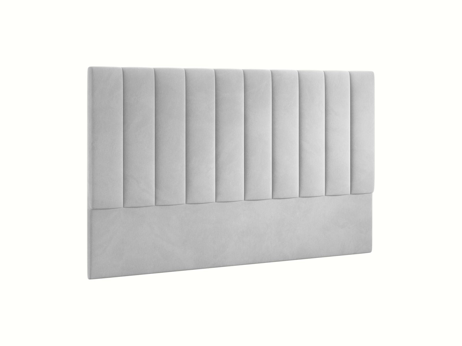 Stilvolles Kopfteil Marl in 200 cm Breite, aus edlem Light Grey-Magic Velvet, perfekt für eine moderne und elegante Schlafzimmeratmosphäre.