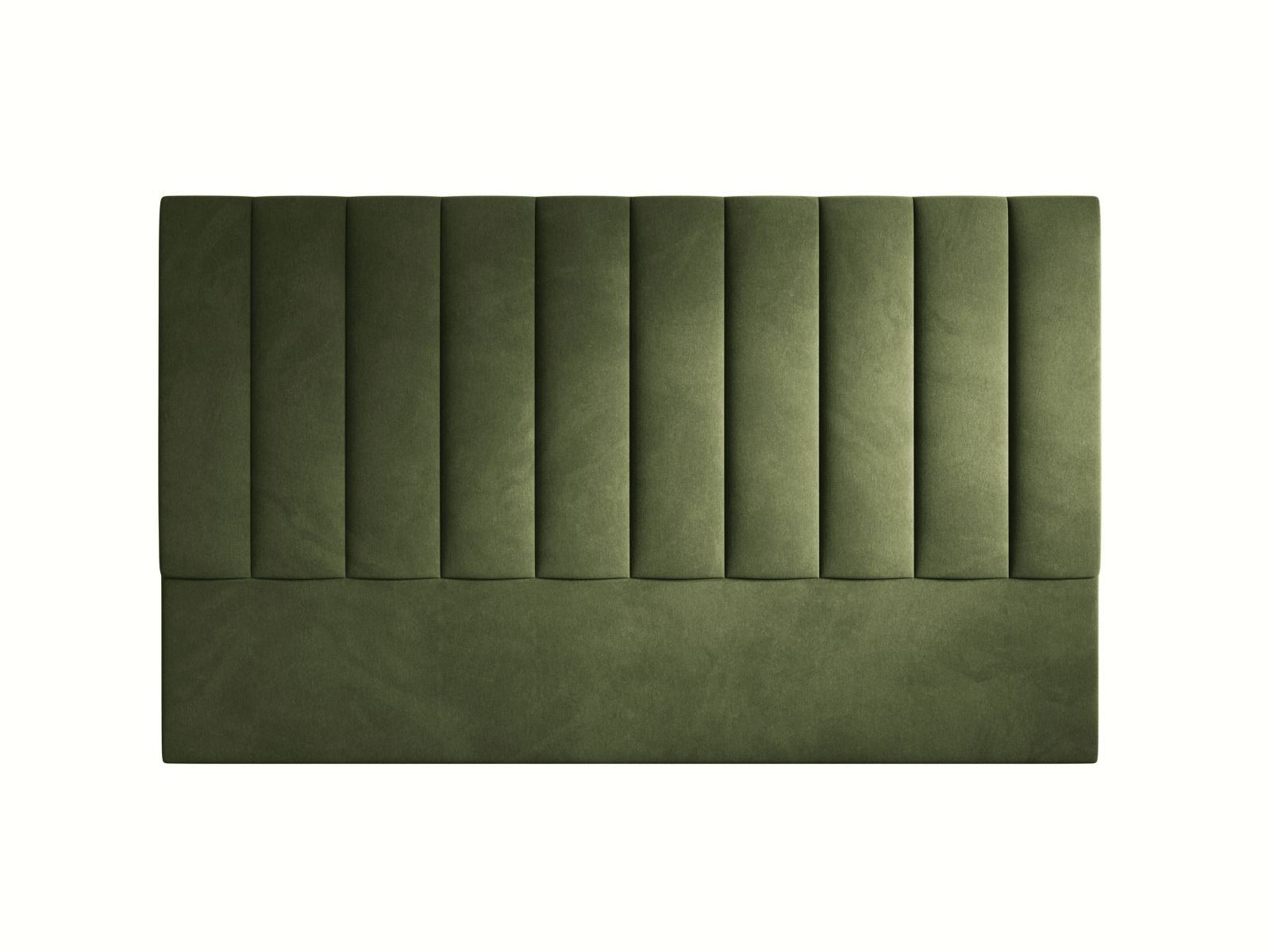 Elegantes Kopfteil Marl in 200 cm Breite, gefertigt aus hochwertigem Army Green-Magic Velvet, ideal für ein modernes und stilvolles Schlafzimmer.