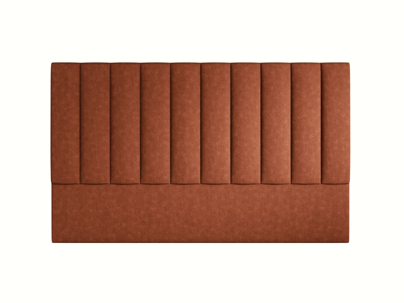Elegantes Kopfteil Marl in 200 cm Breite, aus feinem Brick-Liberty gefertigt, ideal für ein stilvolles Schlafzimmerambiente.