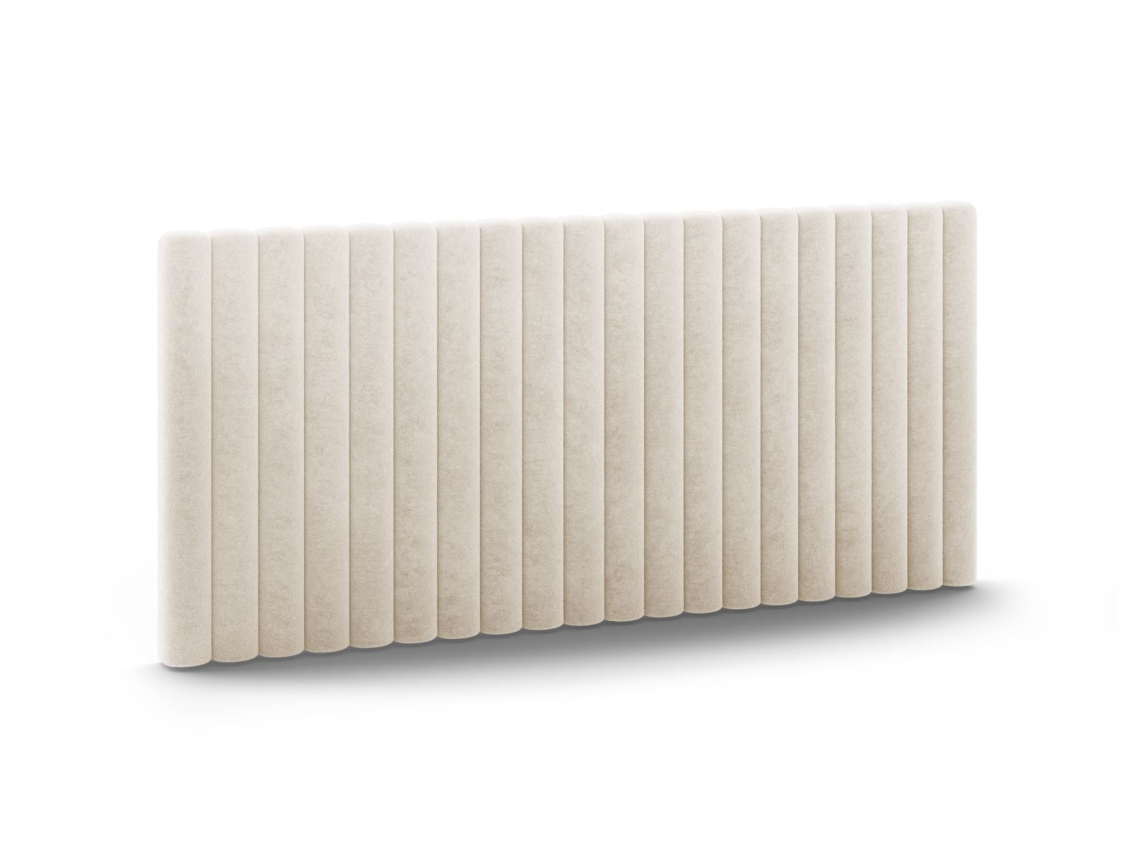 Elegantes Kopfteil Mistero in sanftem Light Beige, ideal für stilvolle Schlafzimmergestaltung. Hochwertige Verarbeitung von Micadoni.