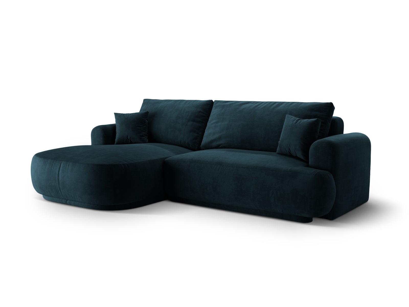 Entdecken Sie das elegante Ella Velour Ecksofa links von Micadoni. Dieses 5-Sitzer Sofa bietet eine Schlaffunktion und cleveren Stauraum für Ihr Zuhause.