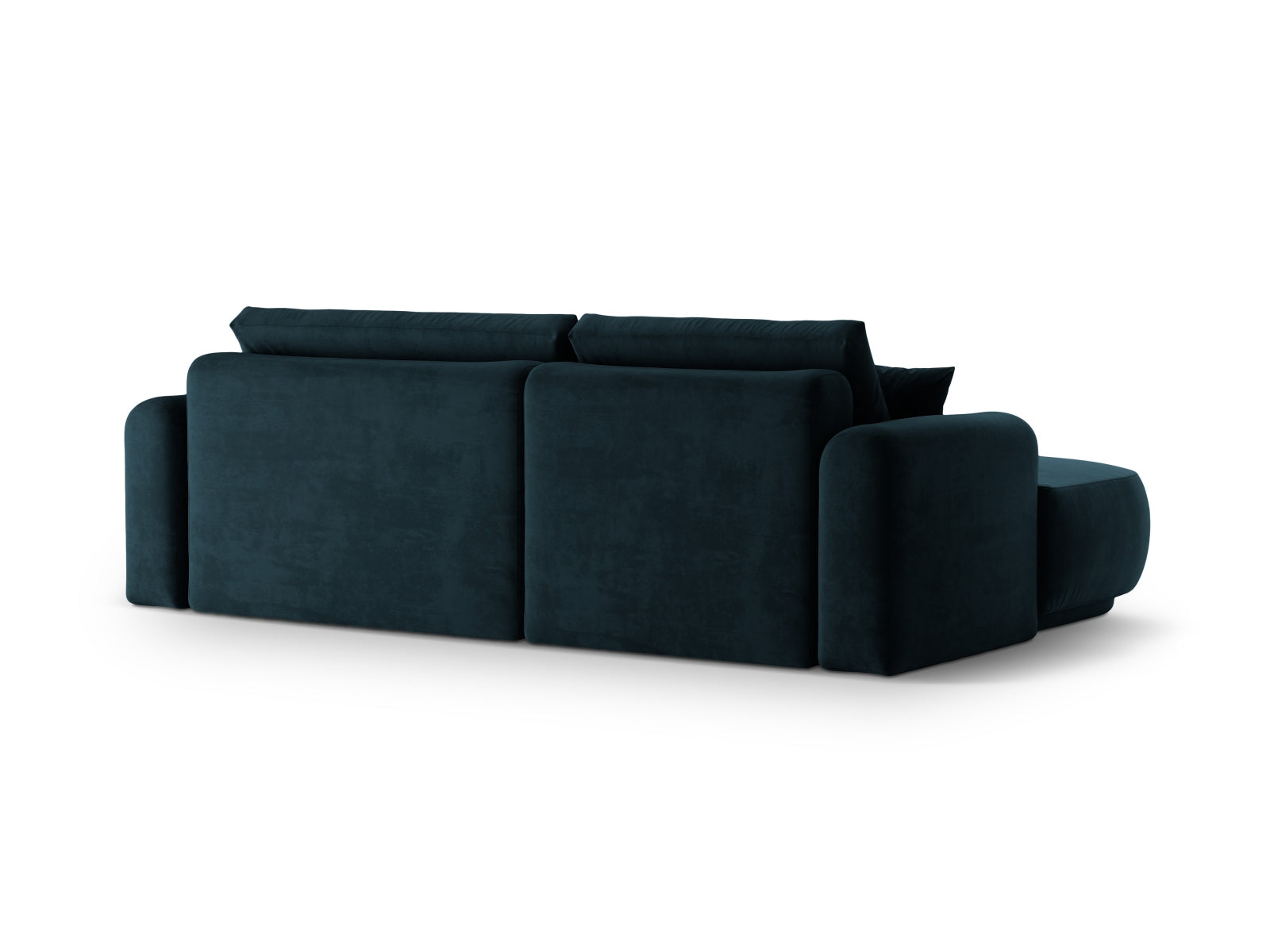 Erleben Sie das stilvolle Ella Velour Ecksofa links von Micadoni. Dieses 5-Sitzer Sofa vereint Schlaffunktion und praktischen Stauraum für maximalen Komfort.