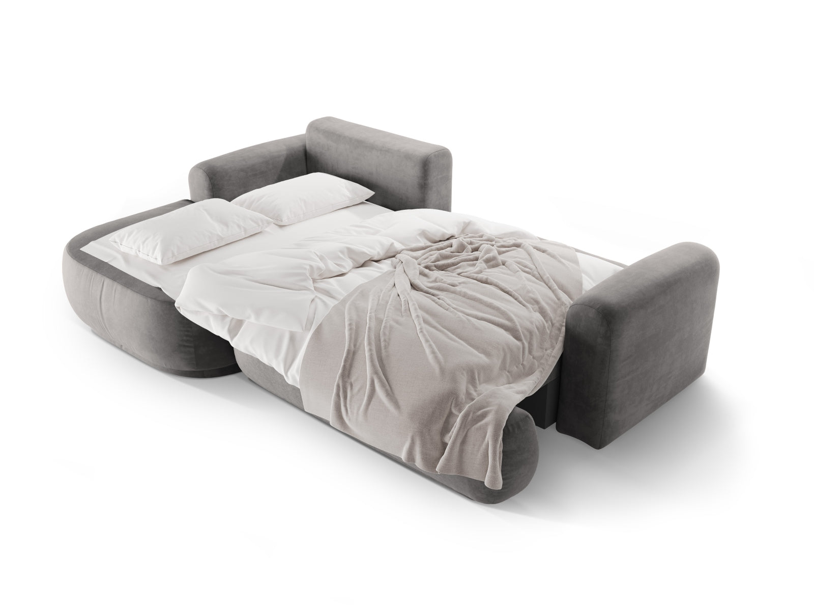 Erleben Sie das stilvolle Ella Velour Ecksofa links von Micadoni. Dieses 5-Sitzer Sofa vereint Schlaffunktion und praktischen Stauraum für maximalen Komfort.