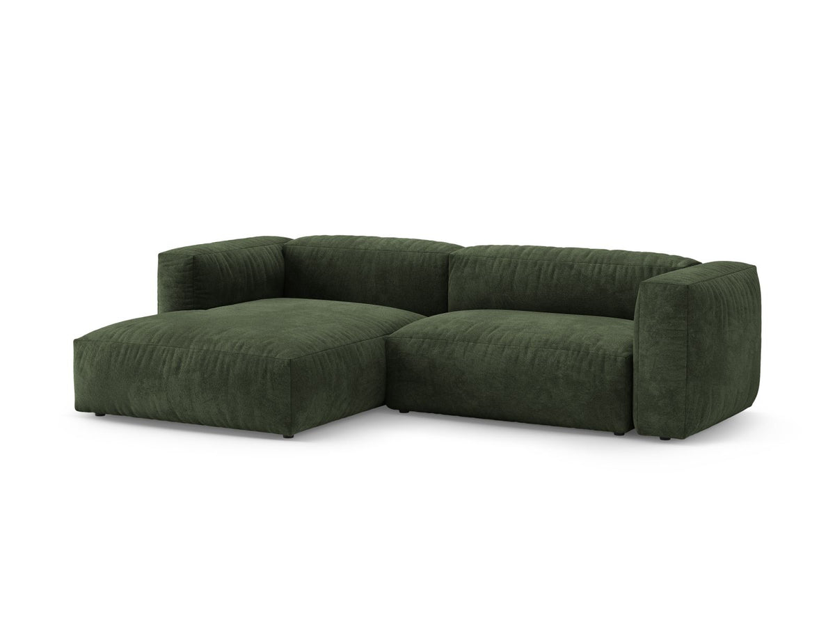 4-Sitzer Ecksofa links mit Schlaffunktion Martina in Green-Vogue präsentiert im Onlineshop von KAQTU Design AG. Bettsofa links ist von Micadoni
