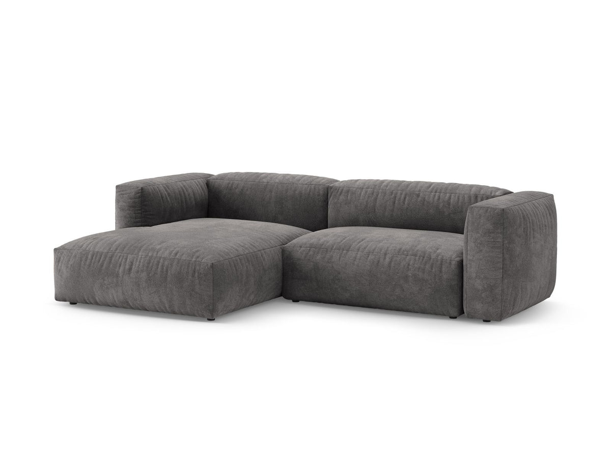 4-Sitzer Ecksofa links mit Schlaffunktion Martina in Grey-Vogue präsentiert im Onlineshop von KAQTU Design AG. Bettsofa links ist von Micadoni
