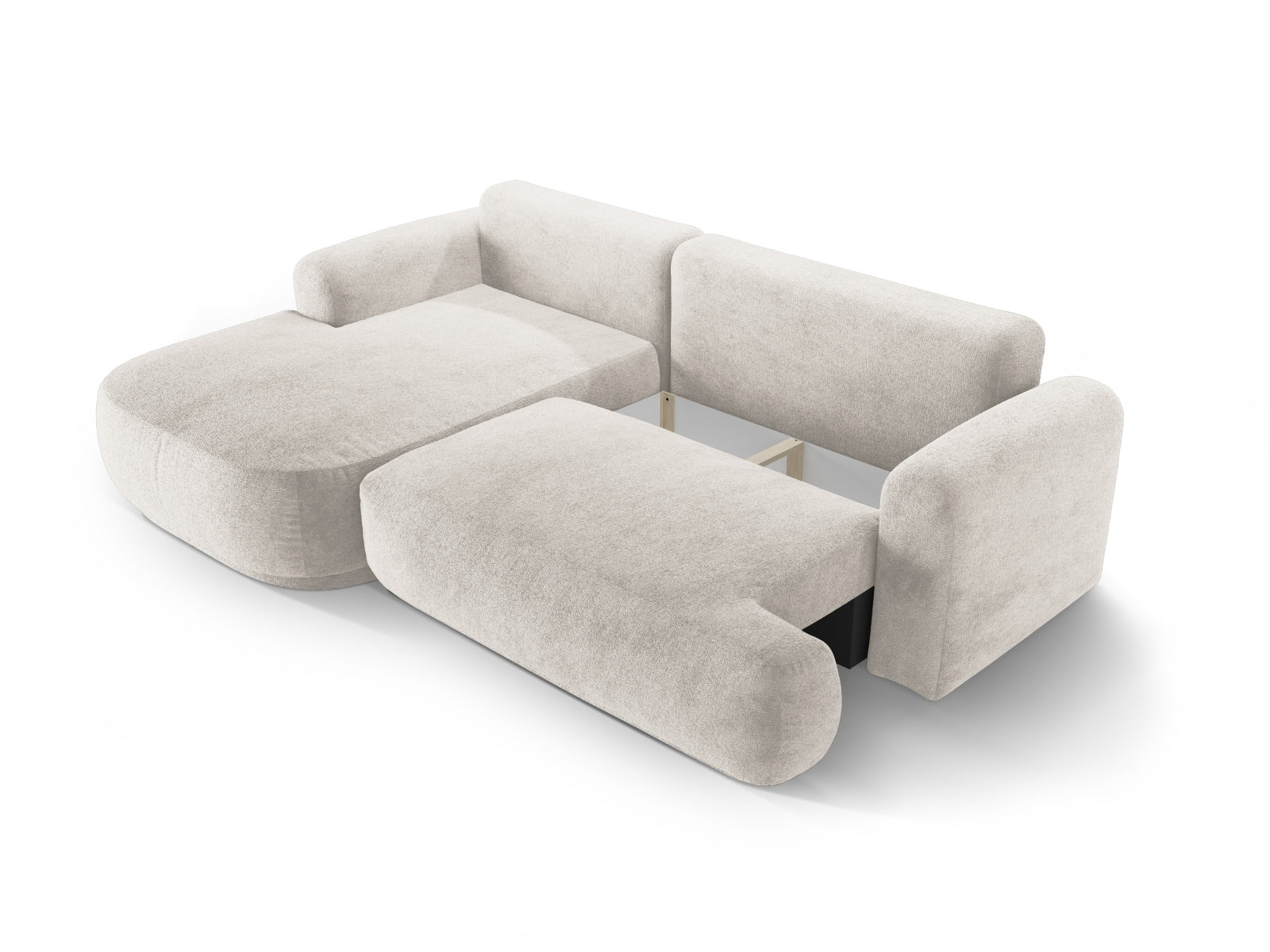 Entdecken Sie das Ella Ecksofa von Micadoni: elegantes 5-Sitzer Sofa mit Schlaffunktion und integriertem Stauraum für maximalen Komfort.