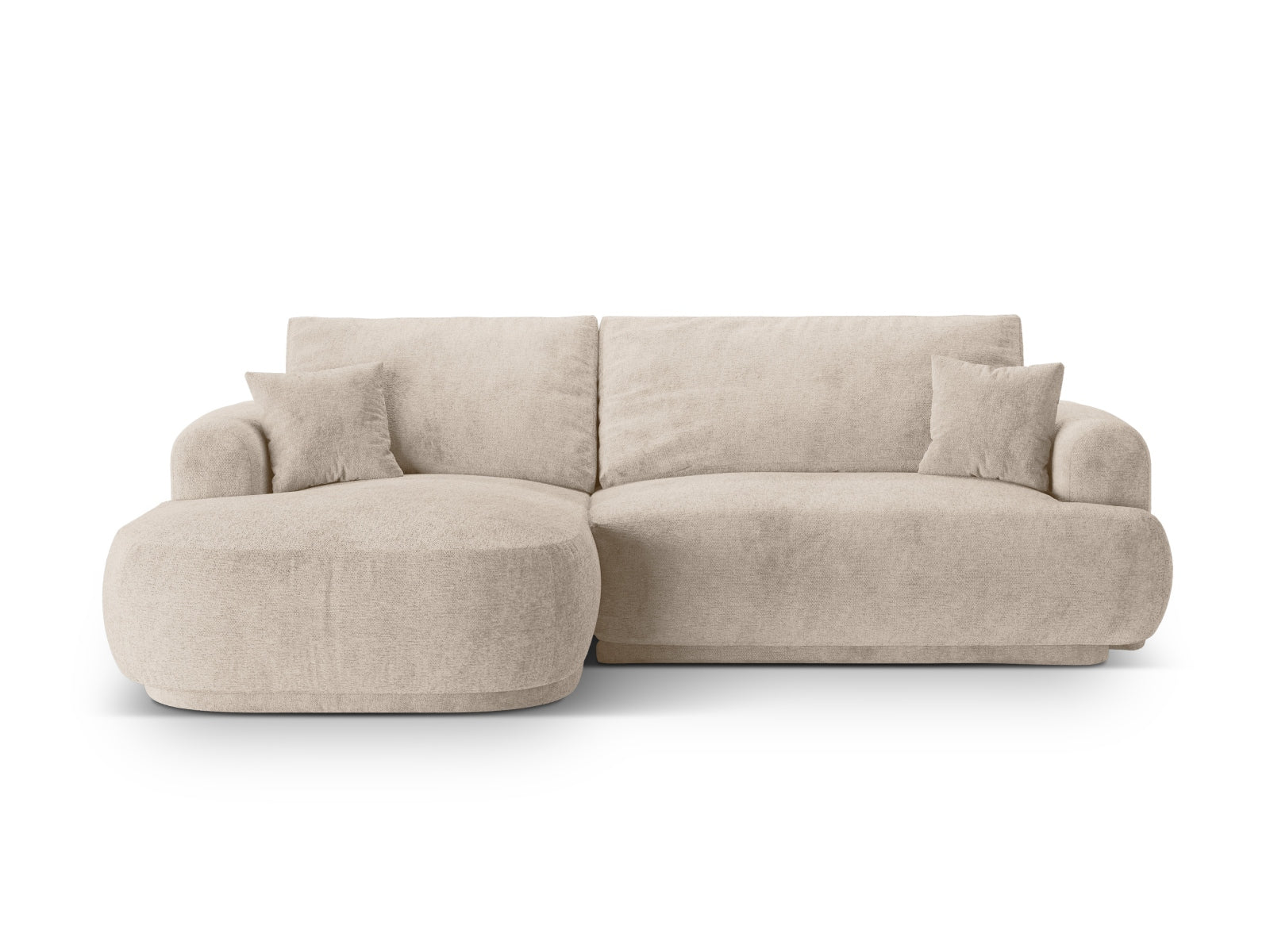 Ella Modulares Ecksofa rechts links mit Schlaffunktion und Stauraum 5 Sitzer in Sand präsentiert im Onlineshop von KAQTU Design AG. Ecksofa rechts ist von Micadoni