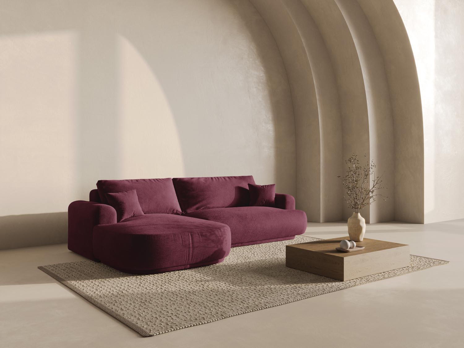 Erleben Sie das Ella Ecksofa von Micadoni: stilvolles 5-Sitzer Sofa mit praktischer Schlaffunktion und cleverem Stauraum für Ihr Zuhause.