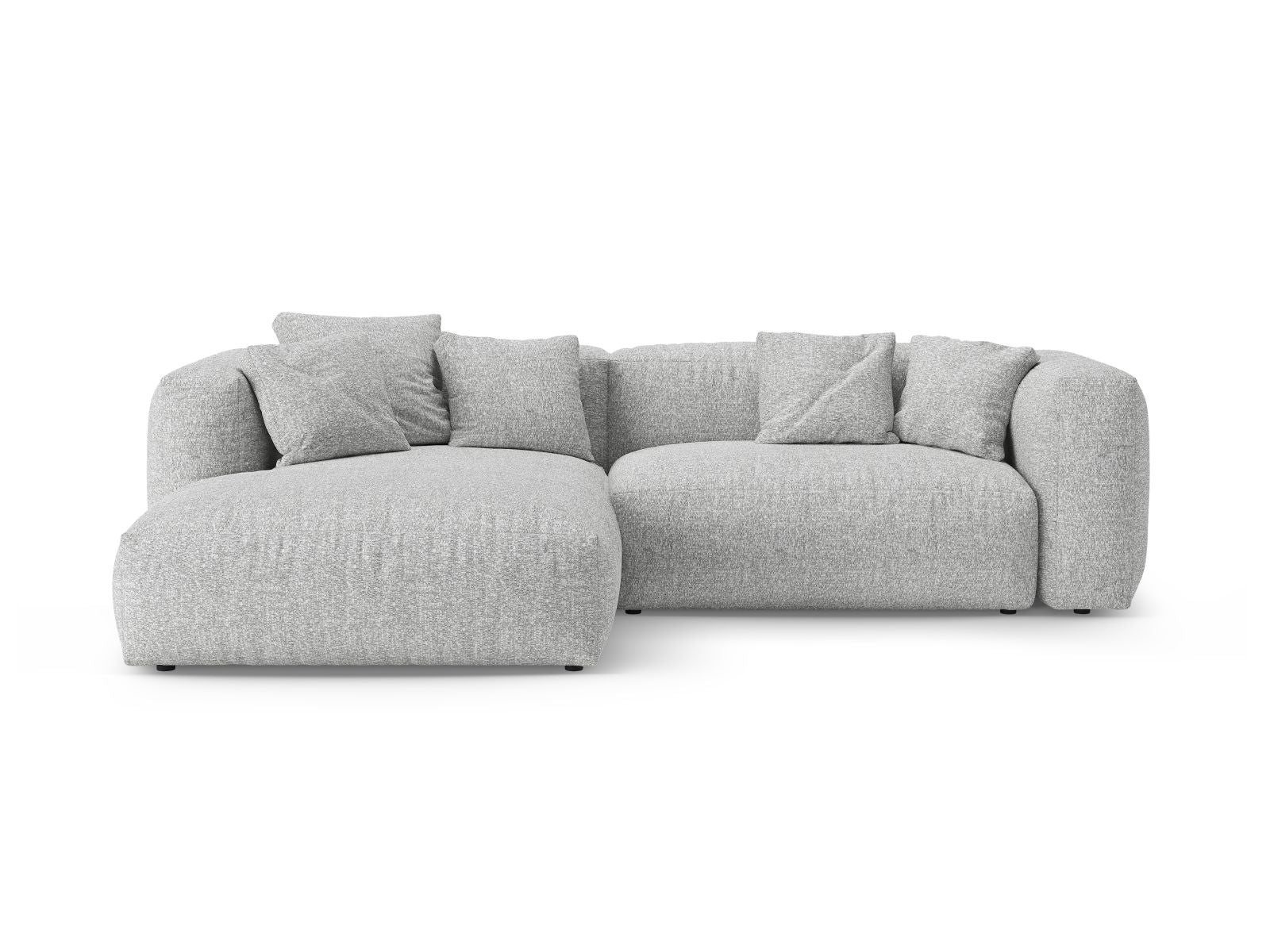 4-Sitzer Ecksofa links mit Schlaffunktion und Stauraum Martina in Silver-Monet präsentiert im Onlineshop von KAQTU Design AG. Bettsofa links ist von Micadoni