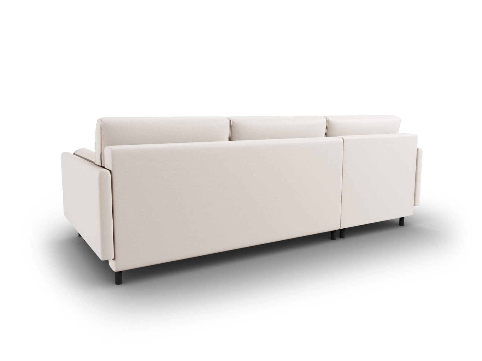 Scott Ecksofa links mit Schlaffunktion Stauraum 5 Sitzer in Light Beige präsentiert im Onlineshop von KAQTU Design AG. Ecksofa links ist von Micadoni