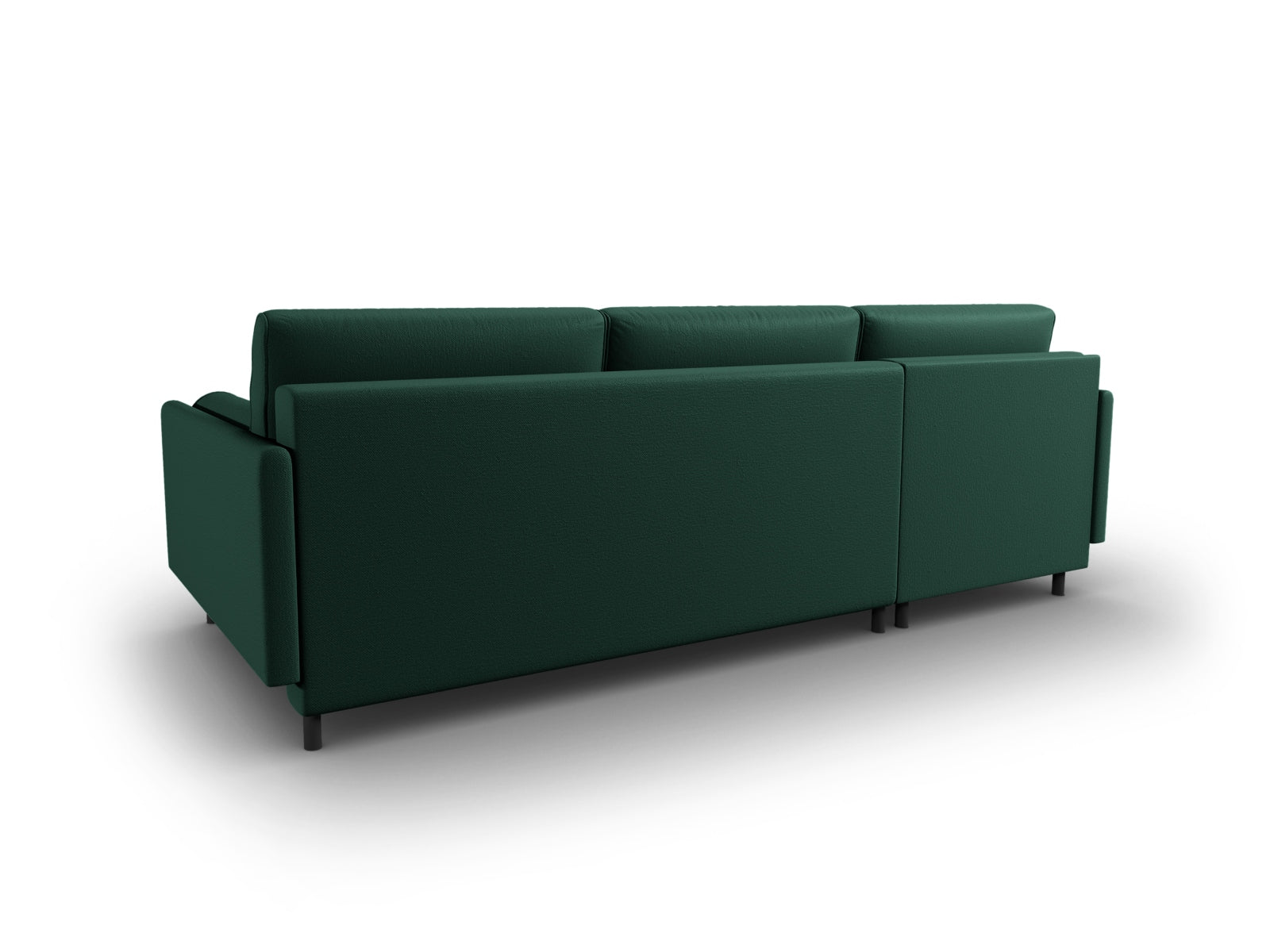 Scott Ecksofa links mit Schlaffunktion Stauraum 5 Sitzer in Green präsentiert im Onlineshop von KAQTU Design AG. Ecksofa links ist von Micadoni