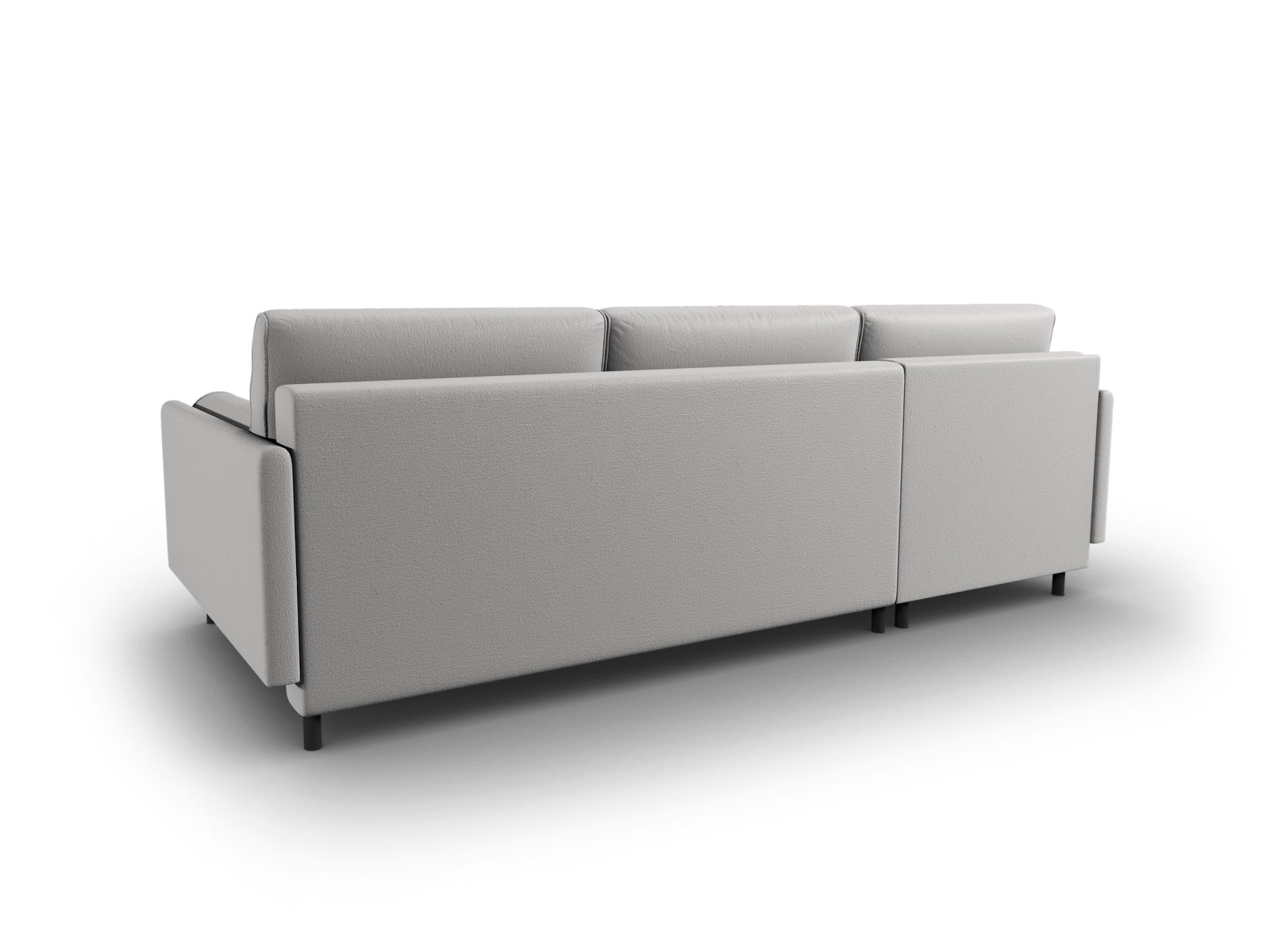 Scott Ecksofa links mit Schlaffunktion Stauraum 5 Sitzer in Light Grey präsentiert im Onlineshop von KAQTU Design AG. Ecksofa links ist von Micadoni
