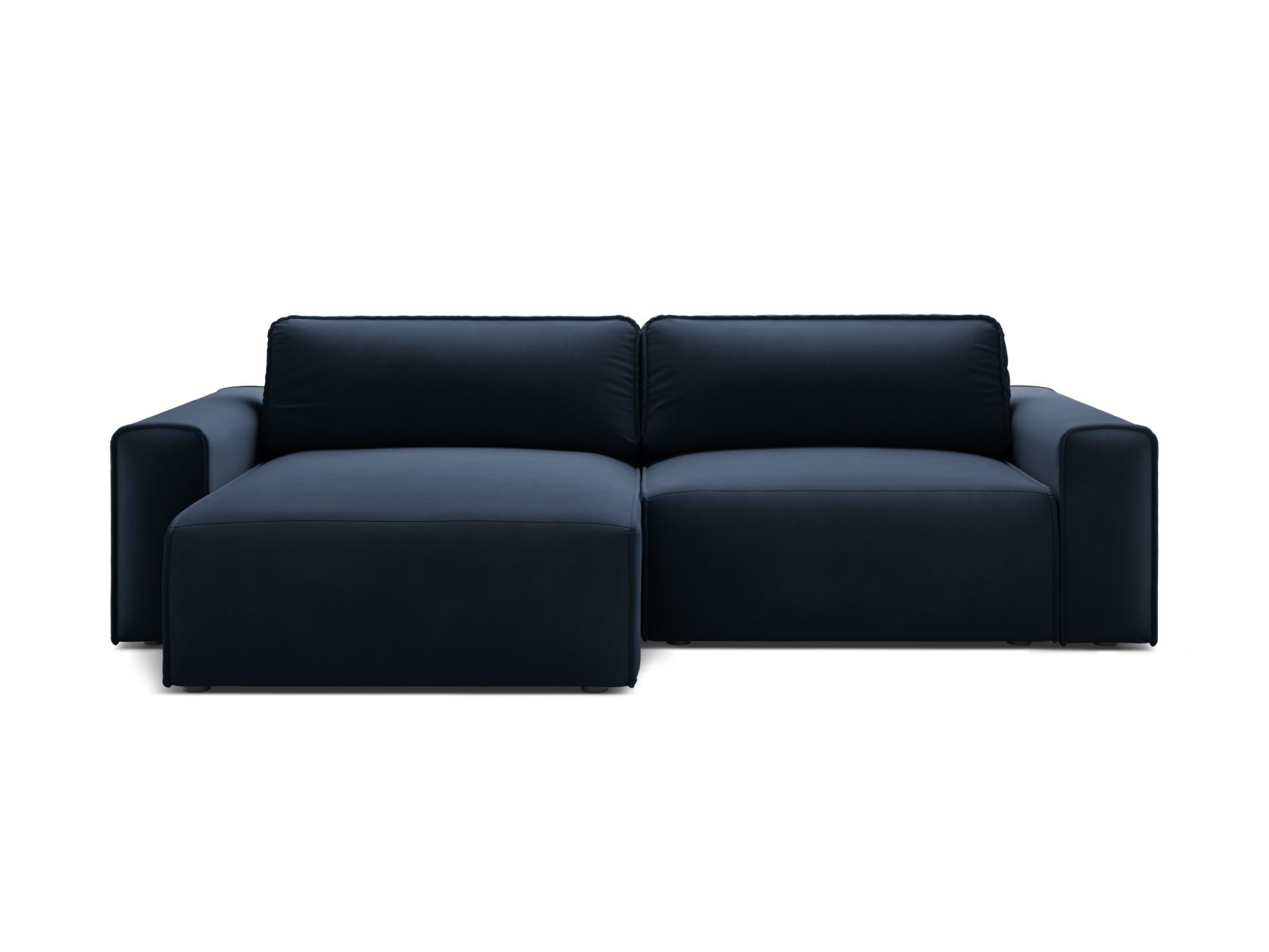 3-Sitzer Ecksofa links mit Schlaffunktion und Stauraum Victor in Dark Blue-Paris präsentiert im Onlineshop von KAQTU Design AG. Bettsofa links ist von Micadoni