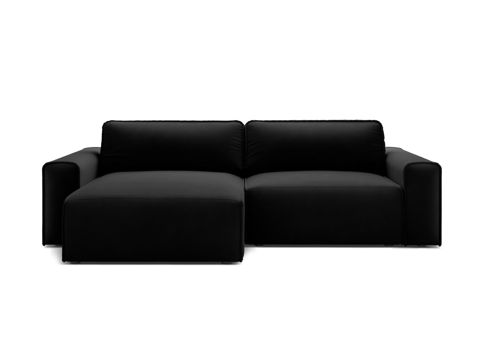 3-Sitzer Ecksofa links mit Schlaffunktion und Stauraum Victor in Black-Paris präsentiert im Onlineshop von KAQTU Design AG. Bettsofa links ist von Micadoni