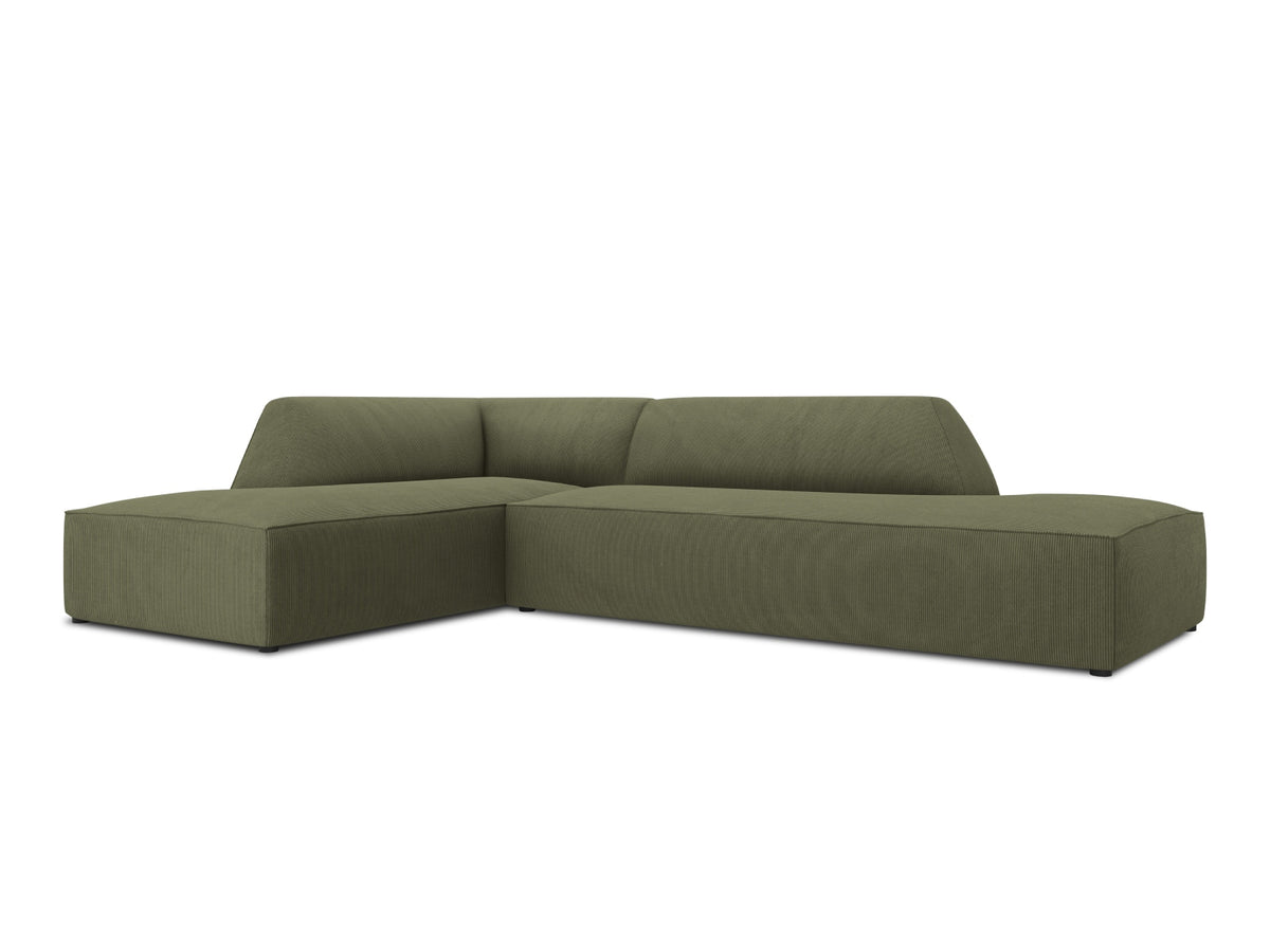 Ruby Modulares Ecksofa Open end links 4 Sitzer in Green-Scala präsentiert im Onlineshop von KAQTU Design AG. Ecksofa links ist von Micadoni