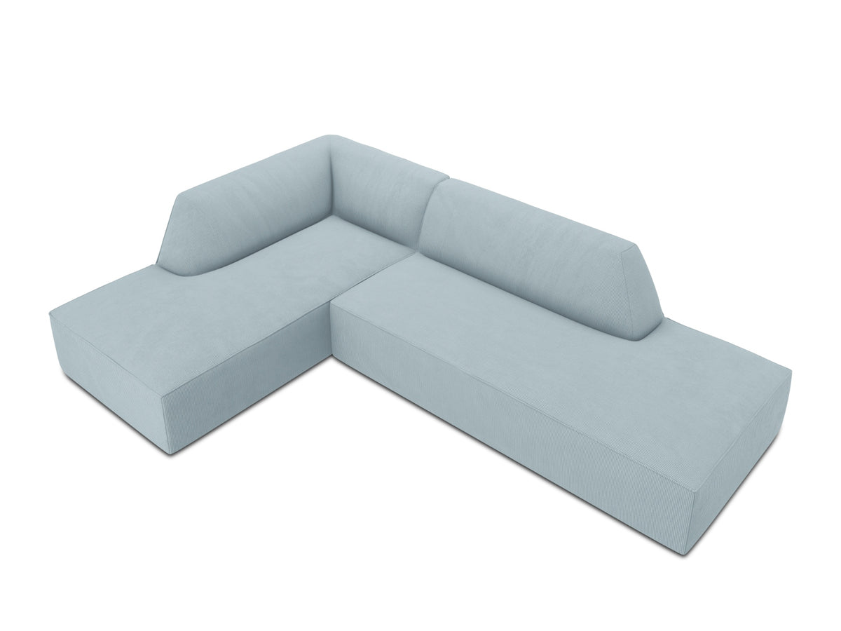 Ruby Modulares Ecksofa Open end links 4 Sitzer in Light Blue-Scala präsentiert im Onlineshop von KAQTU Design AG. Ecksofa links ist von Micadoni