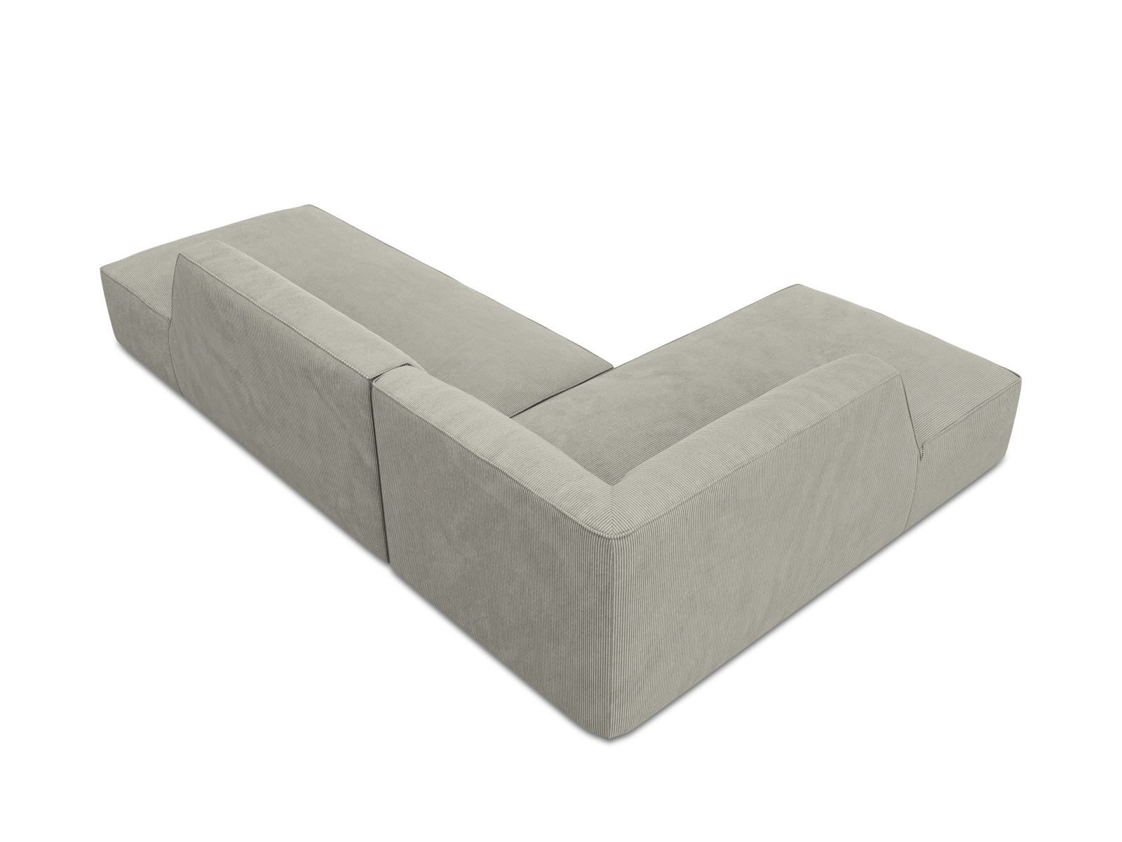 Ruby Modulares Ecksofa links 4 Sitzer in Light Grey präsentiert im Onlineshop von KAQTU Design AG. Ecksofa links ist von Micadoni