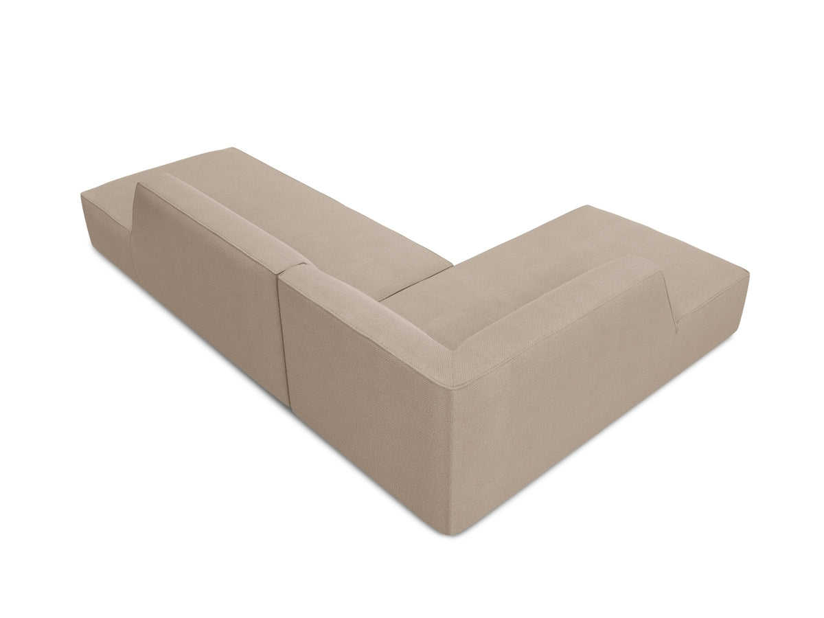 Ruby Modulares Ecksofa Open end links 4 Sitzer in Dark Beige-Ottawa präsentiert im Onlineshop von KAQTU Design AG. Ecksofa links ist von Micadoni