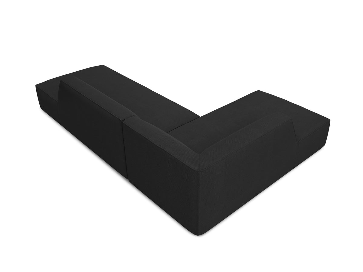 Ruby Modulares Ecksofa Open end links 4 Sitzer in Black-Ottawa präsentiert im Onlineshop von KAQTU Design AG. Ecksofa links ist von Micadoni
