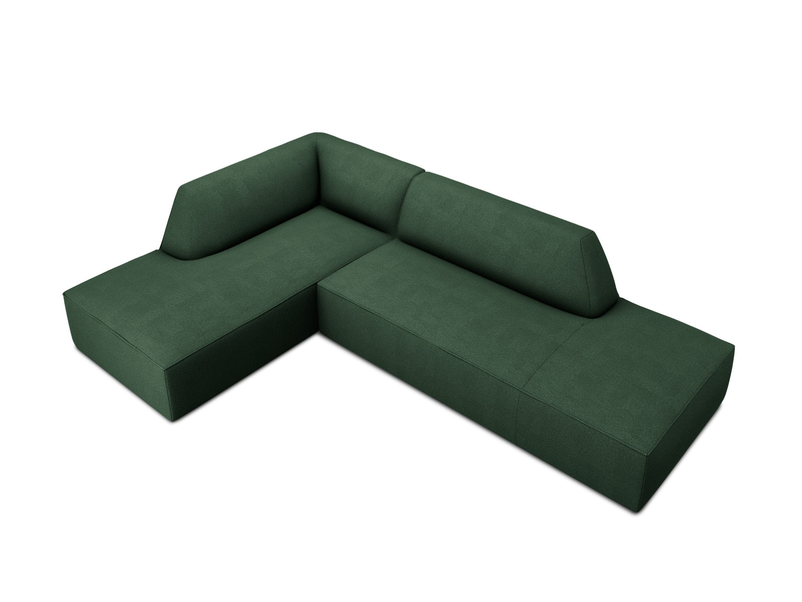 Ruby Modulares Ecksofa links 4 Sitzer in Green präsentiert im Onlineshop von KAQTU Design AG. Ecksofa links ist von Micadoni
