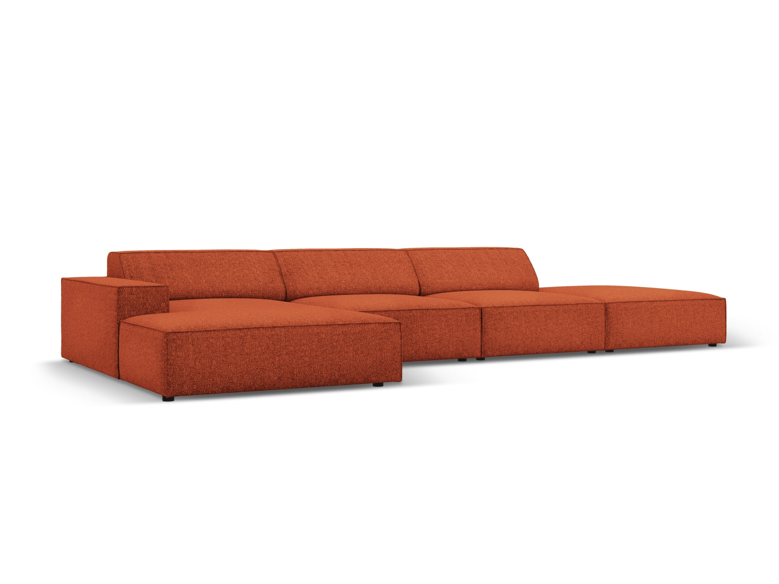 Jodie Modulares Ecksofa links 5 Sitzer in Terracotta präsentiert im Onlineshop von KAQTU Design AG. Ecksofa links ist von Micadoni