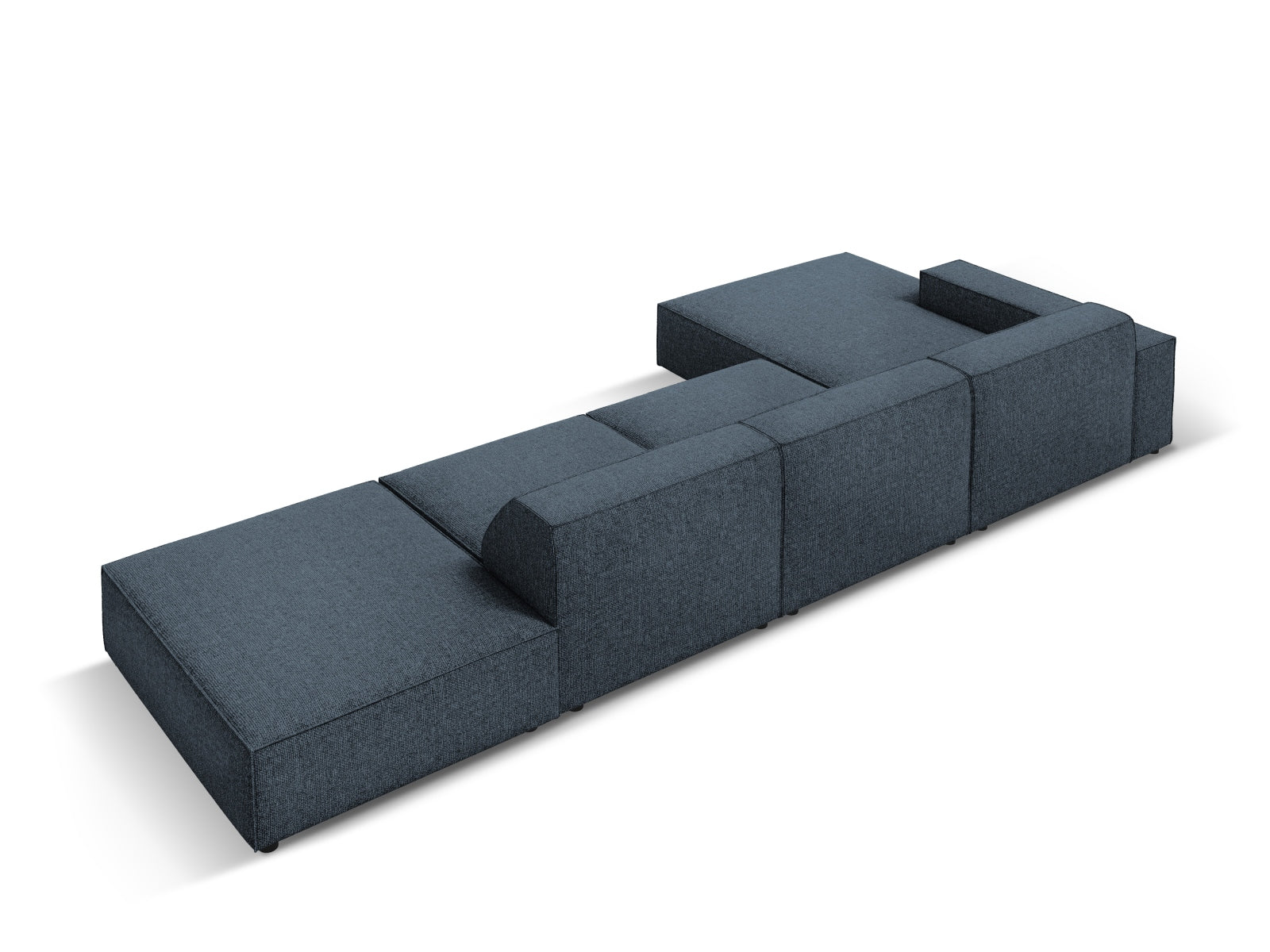Jodie Modulares Ecksofa links 5 Sitzer in Royal Blue präsentiert im Onlineshop von KAQTU Design AG. Ecksofa links ist von Micadoni