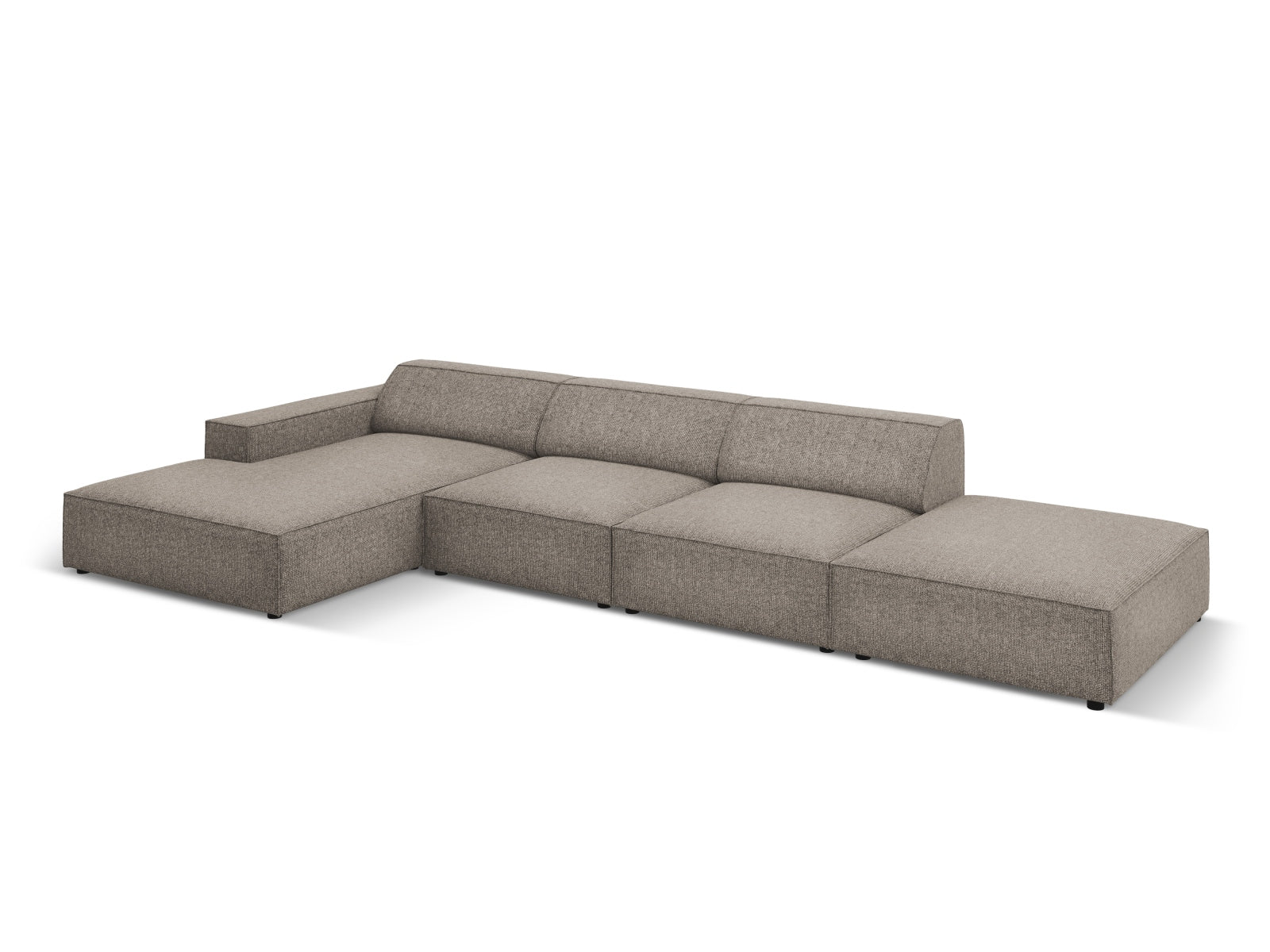 Jodie Modulares Ecksofa links 5 Sitzer in Grey präsentiert im Onlineshop von KAQTU Design AG. Ecksofa links ist von Micadoni