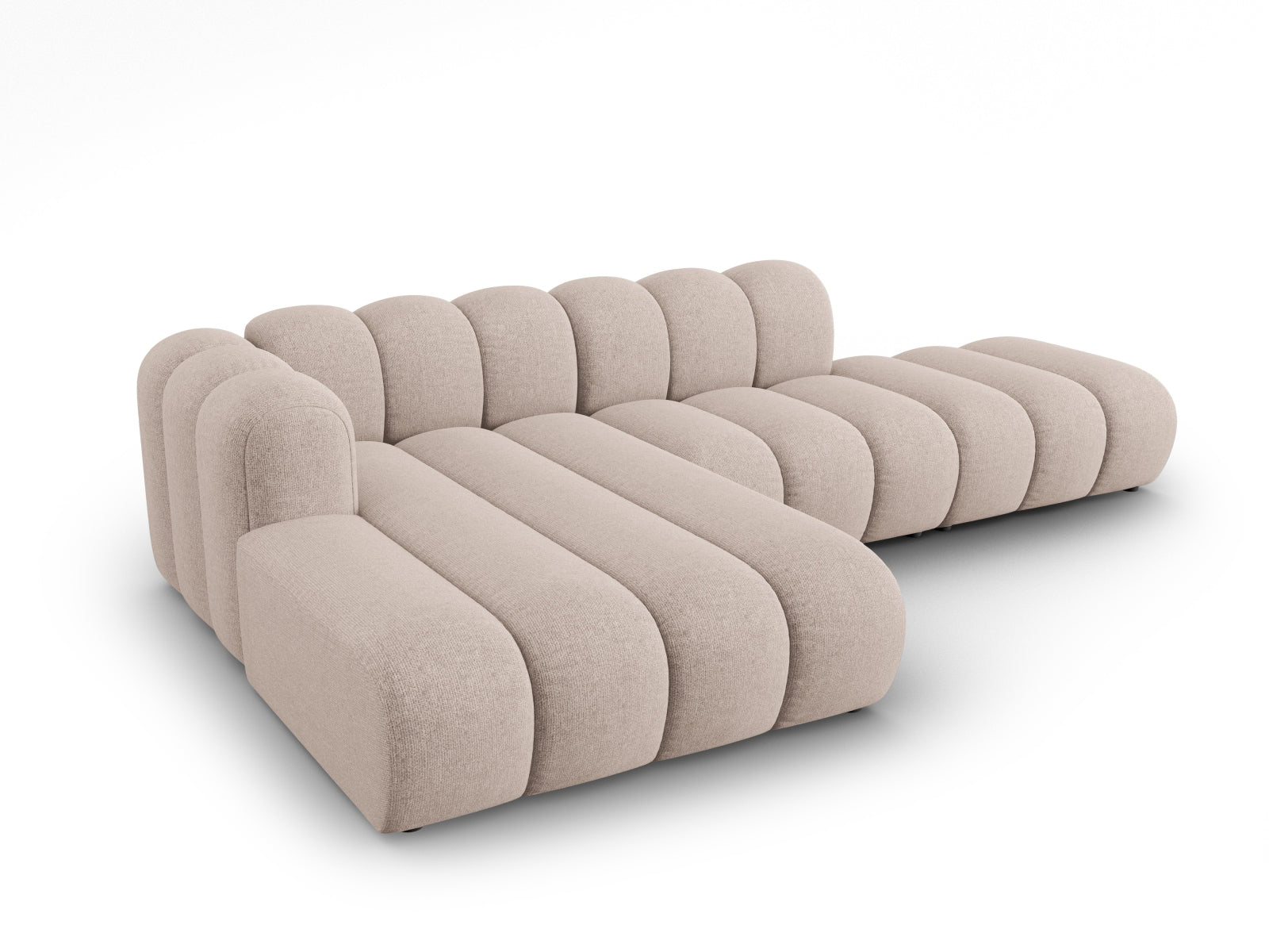 Lupine Modulares Ecksofa open links 5 Sitzer in Beige präsentiert im Onlineshop von KAQTU Design AG. L-Sofa links ist von Micadoni