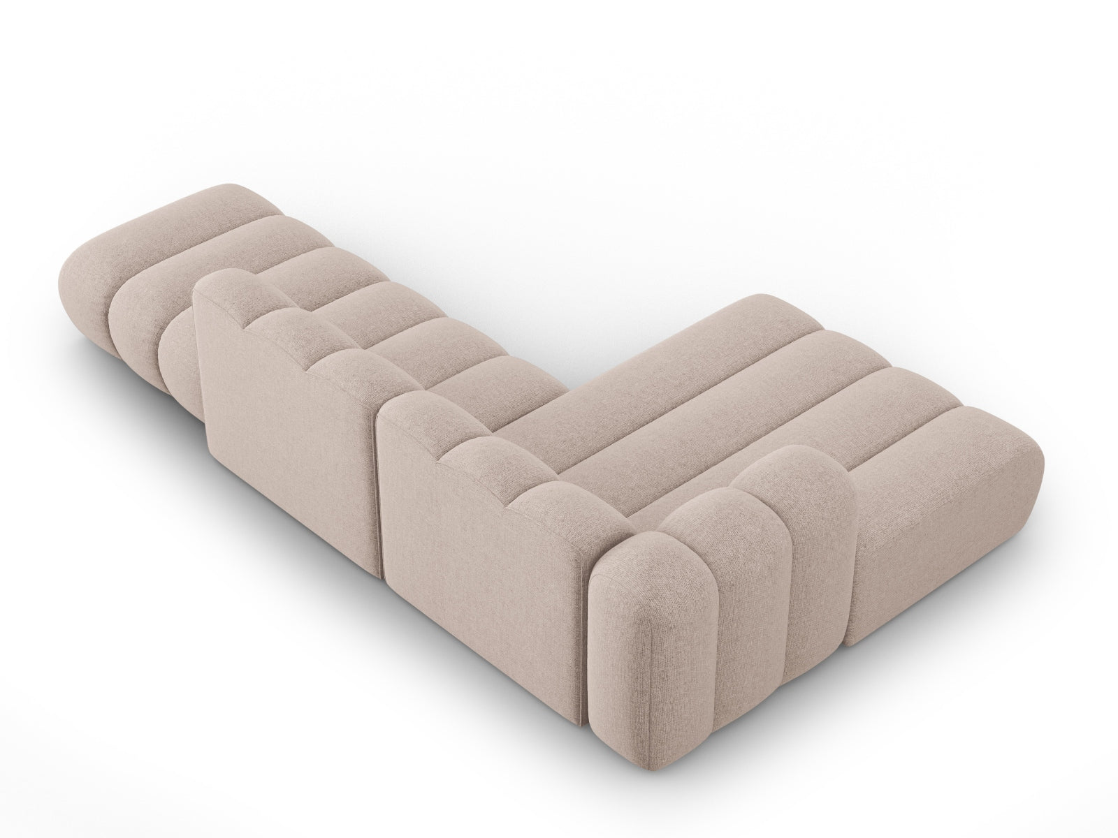 Lupine Modulares Ecksofa open links 5 Sitzer in Beige präsentiert im Onlineshop von KAQTU Design AG. L-Sofa links ist von Micadoni