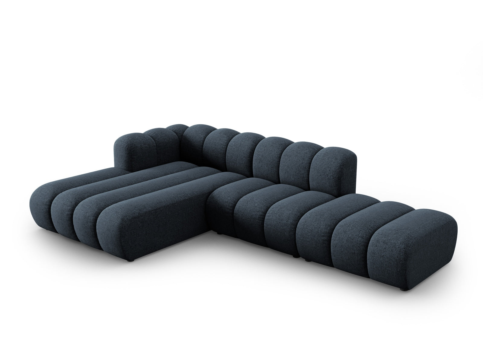 Lupine Modulares Ecksofa open links 5 Sitzer in Royal Blue präsentiert im Onlineshop von KAQTU Design AG. L-Sofa links ist von Micadoni