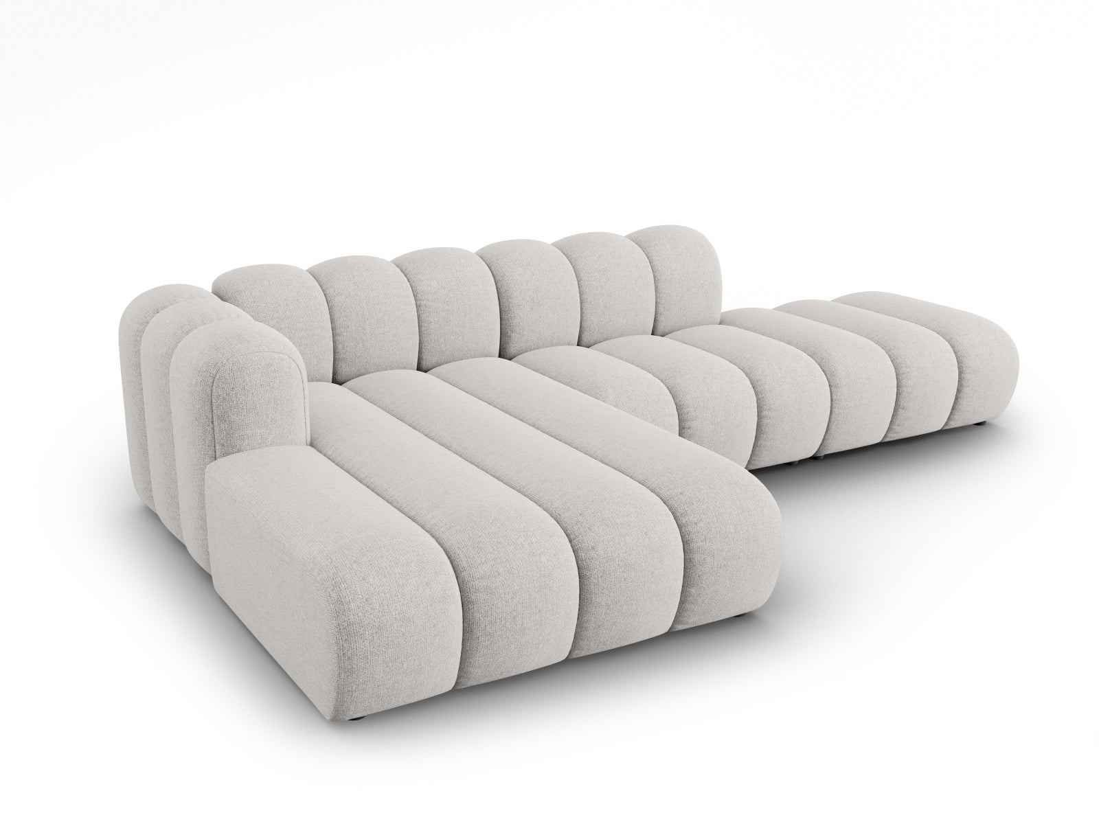 Lupine Modulares Ecksofa open links 5 Sitzer in Light Grey präsentiert im Onlineshop von KAQTU Design AG. L-Sofa links ist von Micadoni