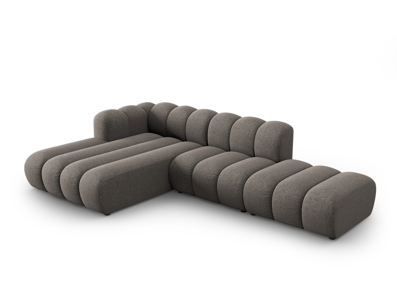 Lupine Modulares Ecksofa open links 5 Sitzer in Grey präsentiert im Onlineshop von KAQTU Design AG. L-Sofa links ist von Micadoni