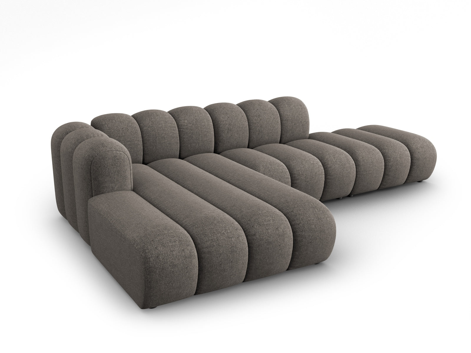 Lupine Modulares Ecksofa open links 5 Sitzer in Grey präsentiert im Onlineshop von KAQTU Design AG. L-Sofa links ist von Micadoni