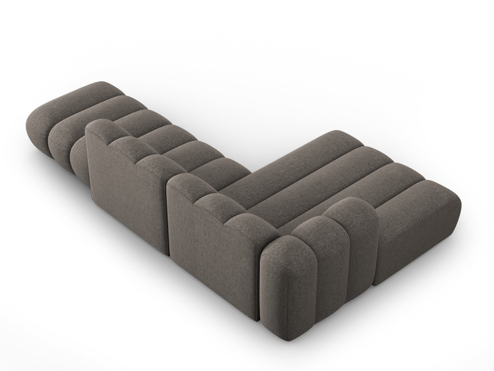 Lupine Modulares Ecksofa open links 5 Sitzer in Grey präsentiert im Onlineshop von KAQTU Design AG. L-Sofa links ist von Micadoni