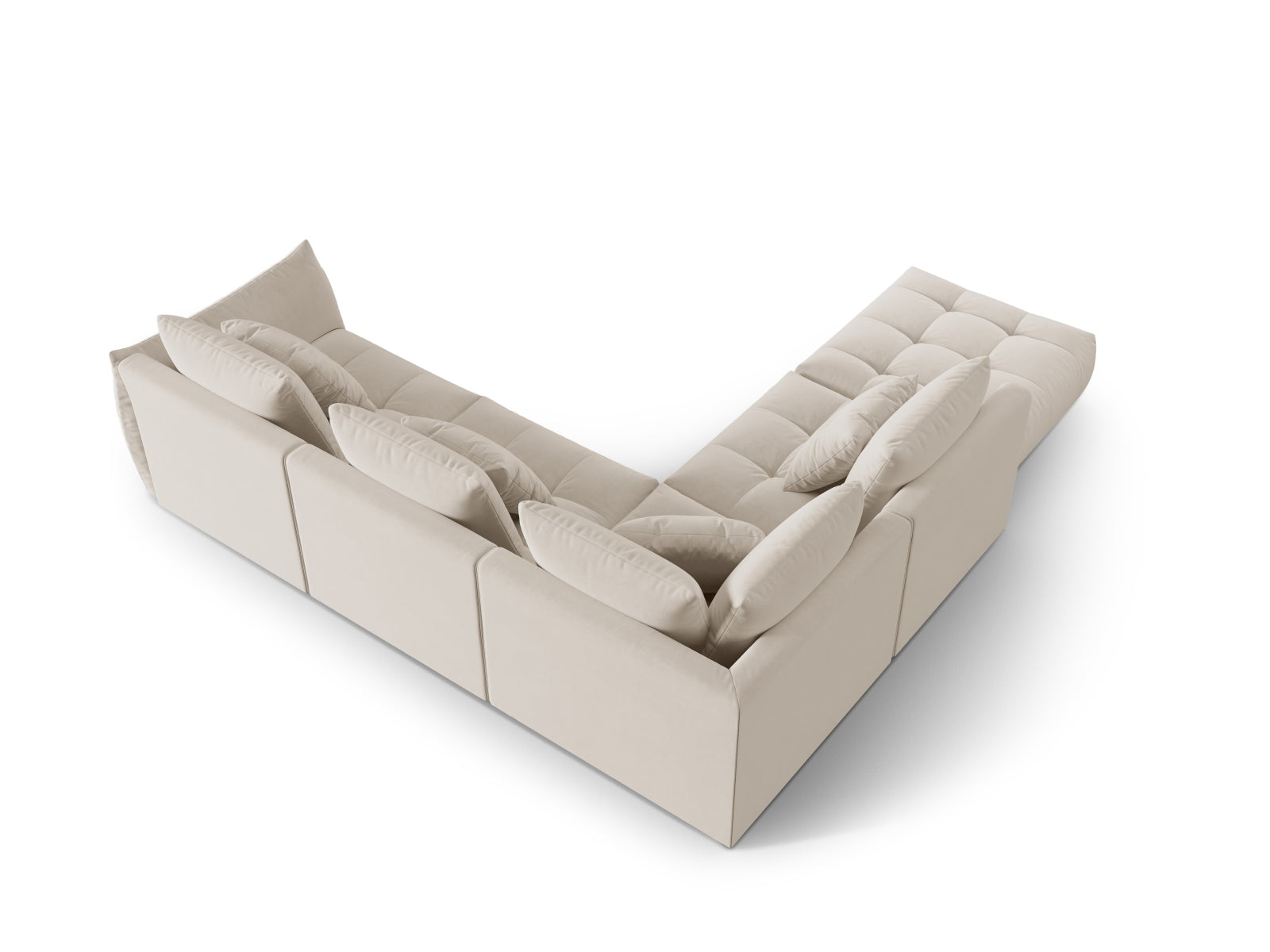 Erleben Sie das stilvolle Bloom Velour Ecksofa von Micadoni – ein 4-Sitzer im trendigen Boho-Design, perfekt für Ihr modernes Wohnambiente. Viele Farben verfügbar!